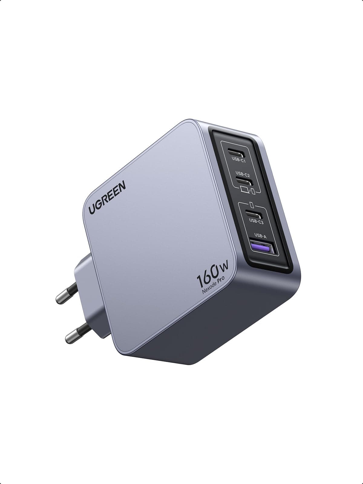 UGREEN Nexode Pro 160W Chargeur Rapide USB C 4 Ports GaNInfinity Prise USB C Compatible avec iPhone 17 Pro Max Air 16 Plus 15 14 13 12 Galaxy PPS 45W S25 Ultra S24 S23 Pixel iPad MacBook M4 M3 M2 M1