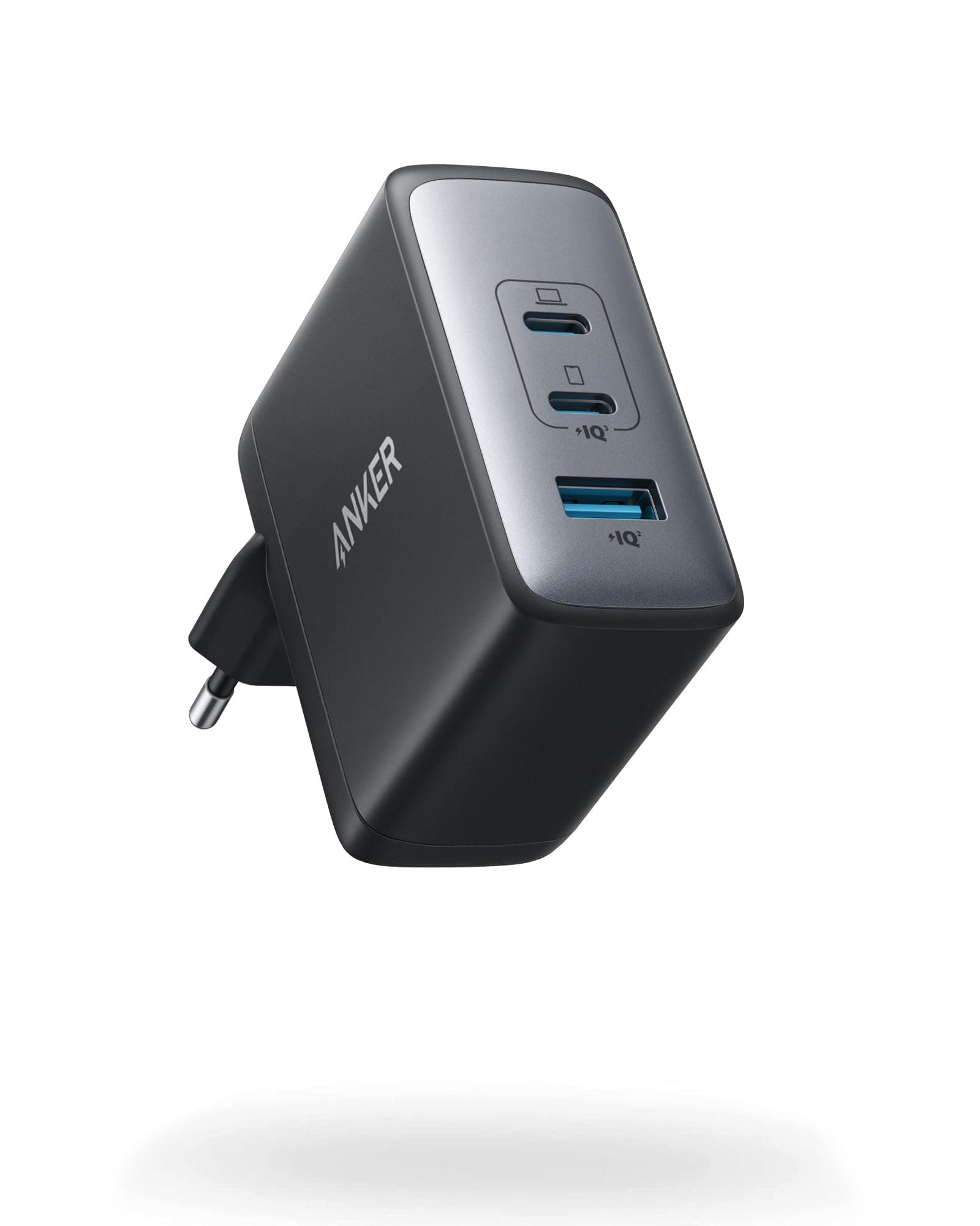 Anker 100W USB C Ladegerät, 736 Netzteil (Nano II), 3-Port Schnellladegerät, Für MacBook Pro/Air, Pixelbook, ThinkPad, iPad Pro, Galaxy S24, iPhone 17/16/15 Series