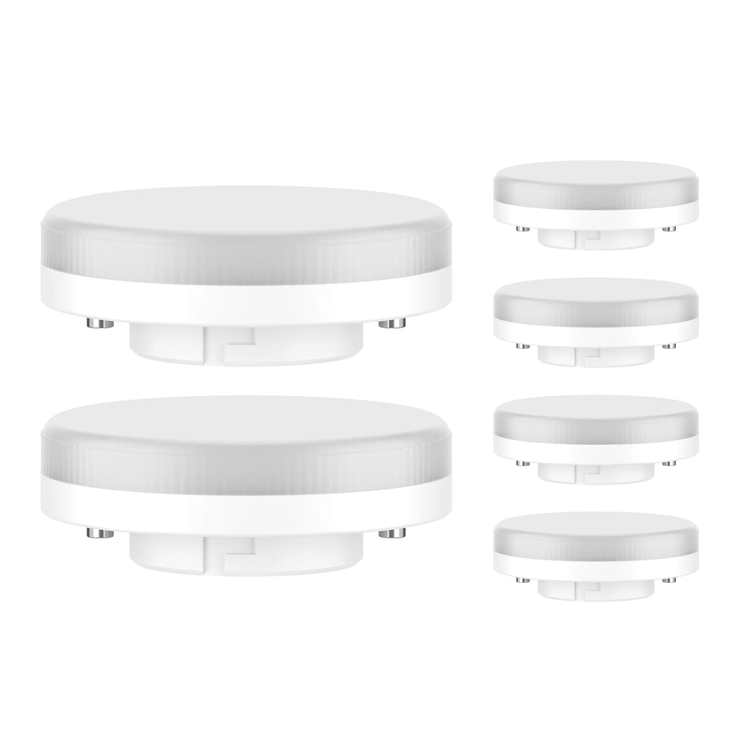 ledscom.de 6 Stück GX53 LED Leuchtmittel, warmweiß (2700 K), 6,2 W, 509lm, 97°, matt