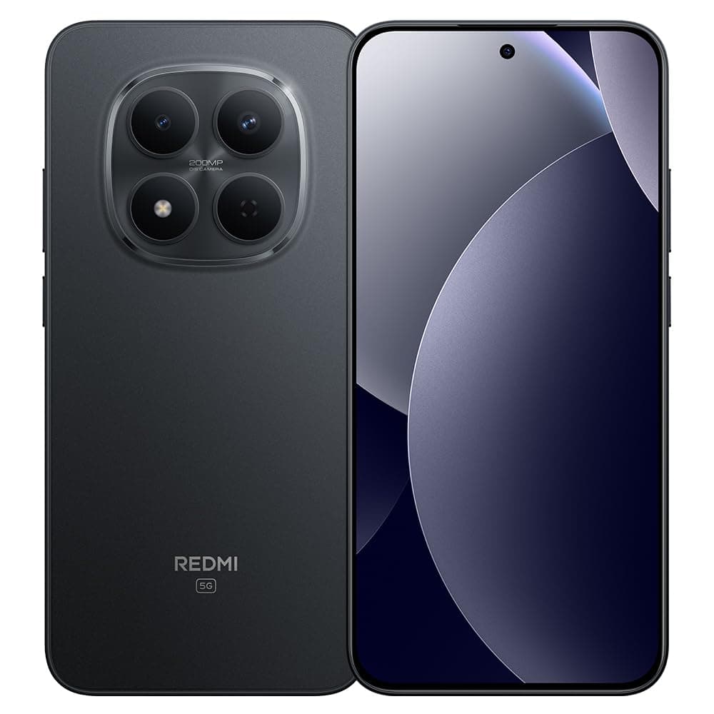 XIAOMI Redmi Note 15 Pro 5G MTK Dimensity 7400-Ultra 12GB + 512GB Black Smartphone Pantalla AMOLED de 6,83 pulgadas Cámara de 200 MP 6580mAh 45W 2772 x 1280, cargador no incluido (negro)