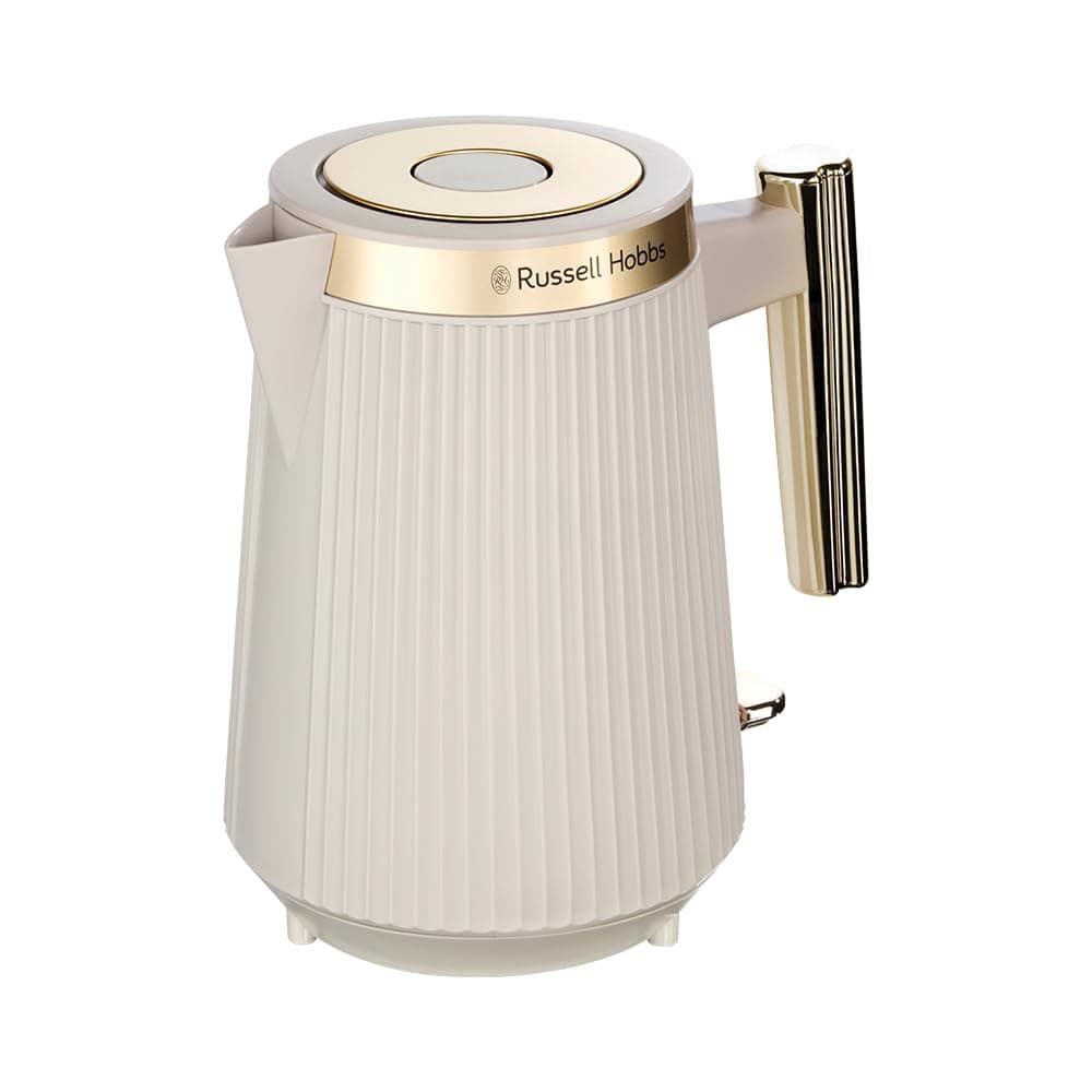 Russell Hobbs Bouilloire électrique [1,7L, 2400 W] Brontë (Gris pierre mat, bec verseur, indicateur niveau d'eau,enrouleur de câble,éclairage,ouverture automatique du couvercle,base 360°) 26751-70