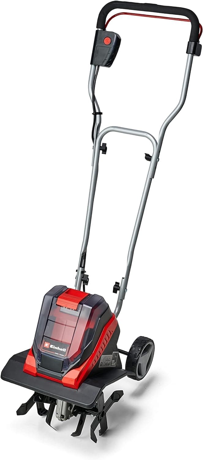 Einhell Aradora inalámbrica- GE-CR 30 Li Power X-Change - Iones de Litio de 36 V, Interruptor de Seguridad de 2 Puntos, Mango Plegable, Ruedas de Transporte, suministrado sin batería ni Cargador
