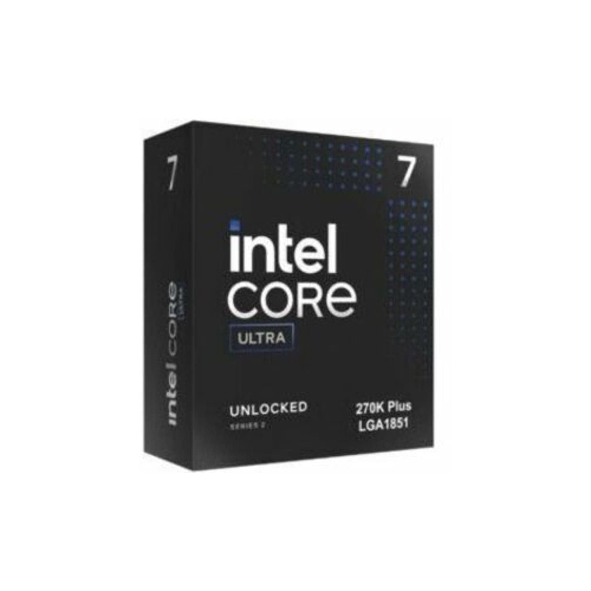 Intel® Core™ Ultra 7 Processor 270K Plus 24 (8 P-Cores + 16 E-Cores) up to 5.5 GHz