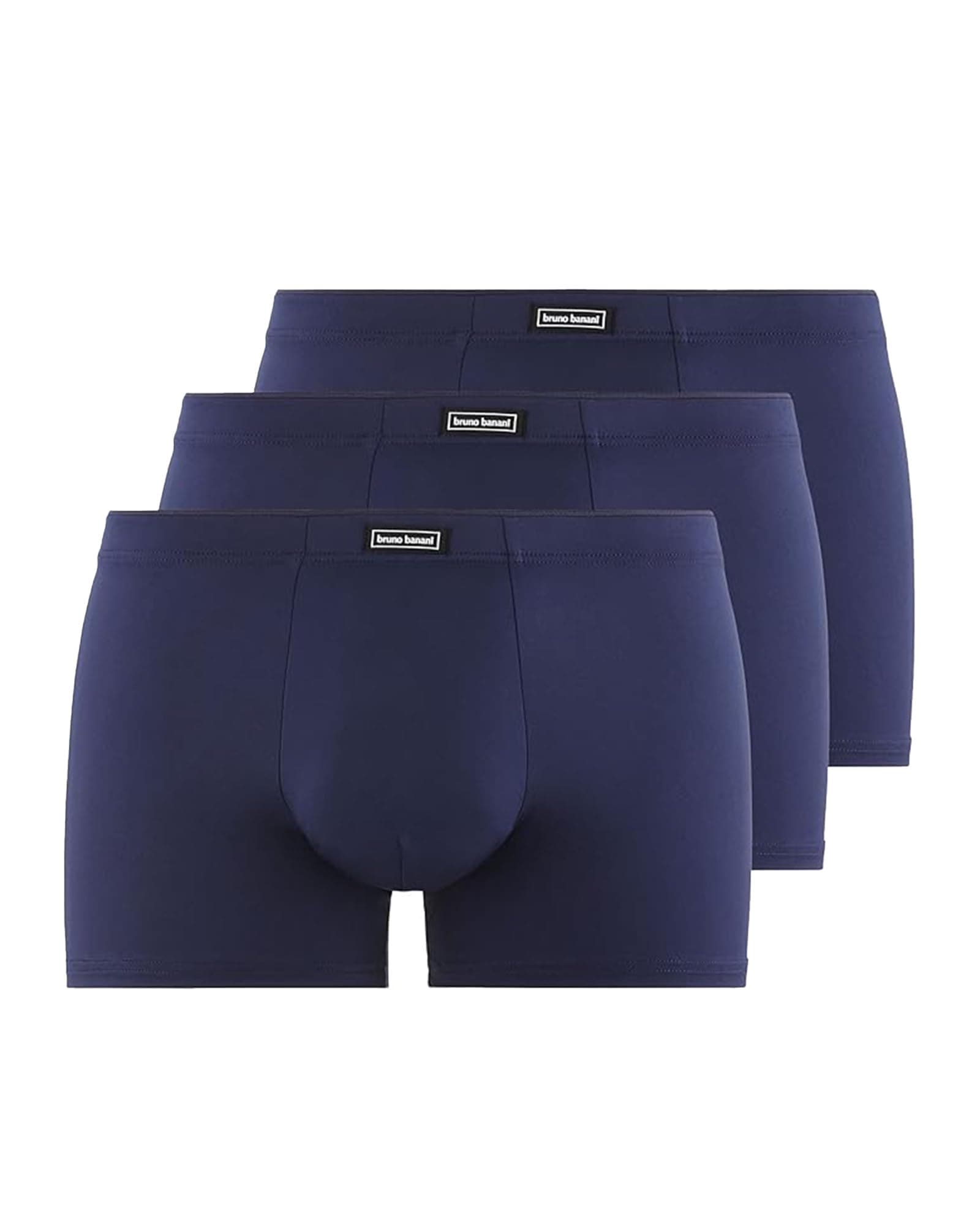 bruno banani Herren Shorts Soft Micro - 3er Set - Herren Boxershorts eng anliegend ohne störende Nähte - Normale Bundhöhe - Atmungsaktiv