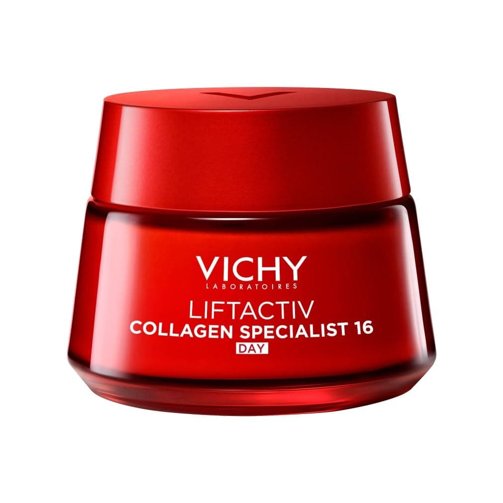 Vichy Liftactiv Collagen Specialist 16, Crema Viso Giorno Anti-età, Adatta al Trattamento di Rughe Profonde e Linee Sottili, Levigante, Con Peptidi Pro-Collagene e Vitamina Cg, 50 ml