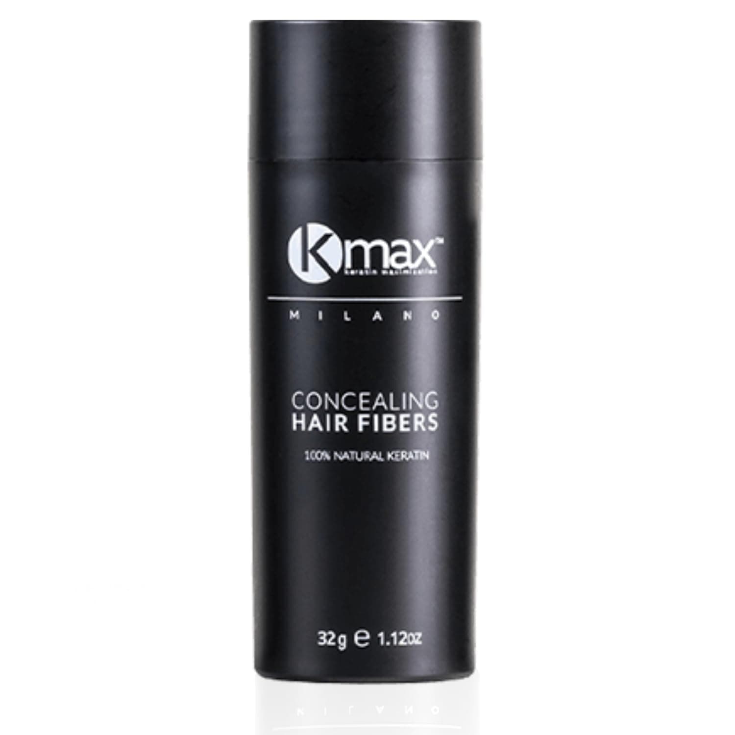 Kmax Fibre cheratina per capelli 32 gr, Polvere volumizzante capelli naturale Infoltimento immediato, Fibre capelli per coprire le Calvizie - Castano scuro