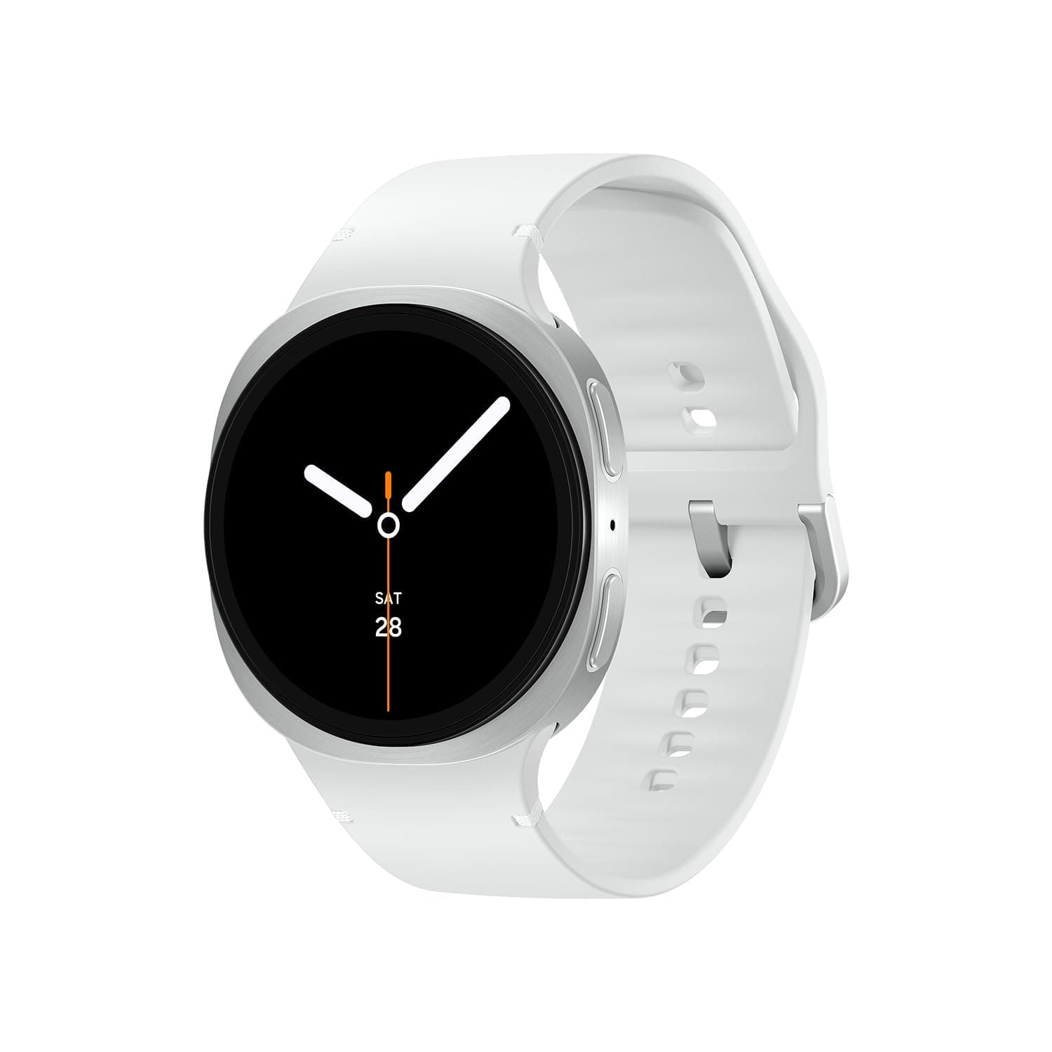 Samsung Galaxy Watch8 Smartwatch mit Galaxy AI, Fitness-Uhr und Fitness-Tracker, Sport Band, Wellness- und Schlaf-Coaching, 40 mm, Bluetooth, Silver, 3 Jahre Herstellergarantie