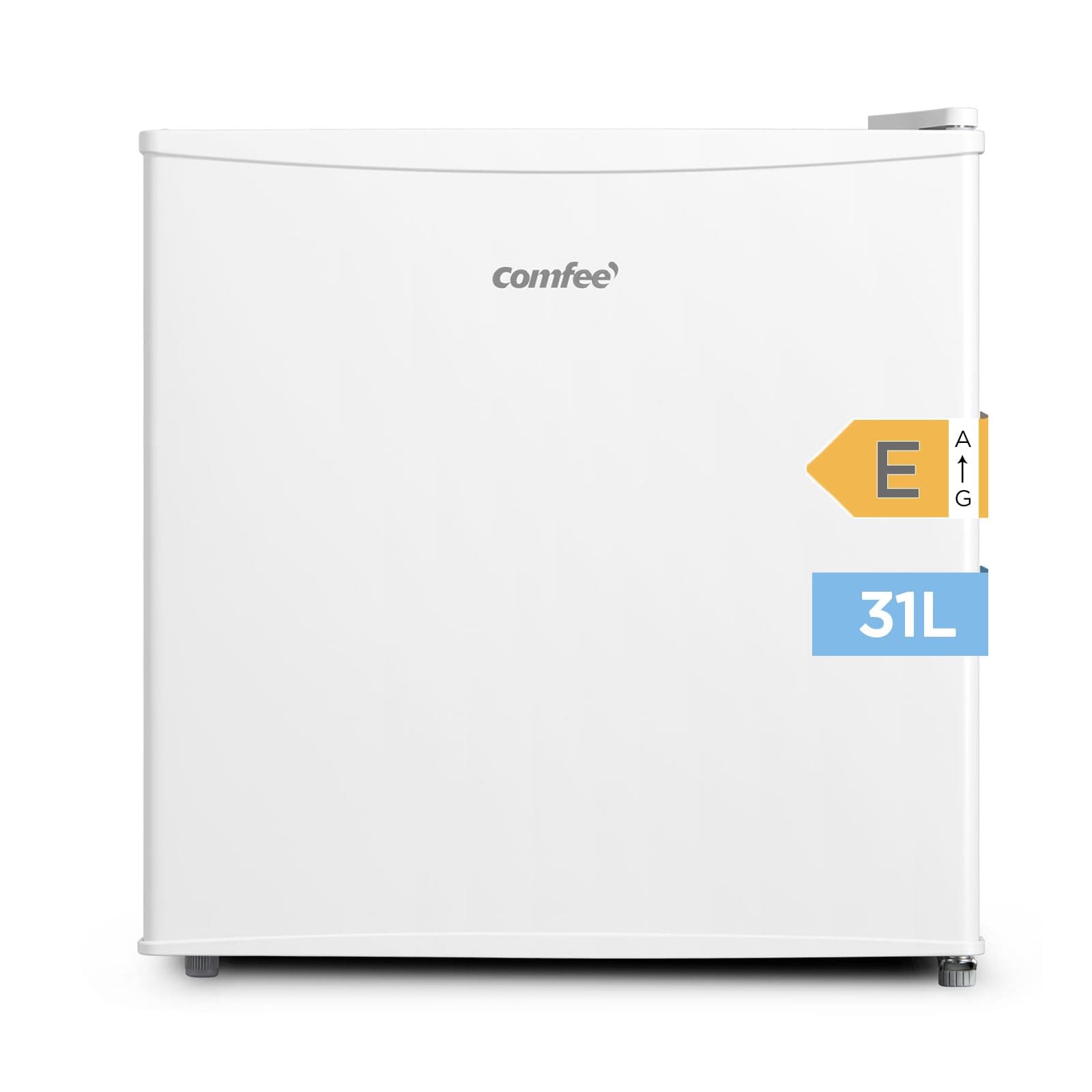COMFEE' RCU40WH2(E) Mini Congelador 31L, Puerta Reversible, 4 Estrellas, Silencioso, práctico en la Oficina, Hotel y Hogar, Blanco