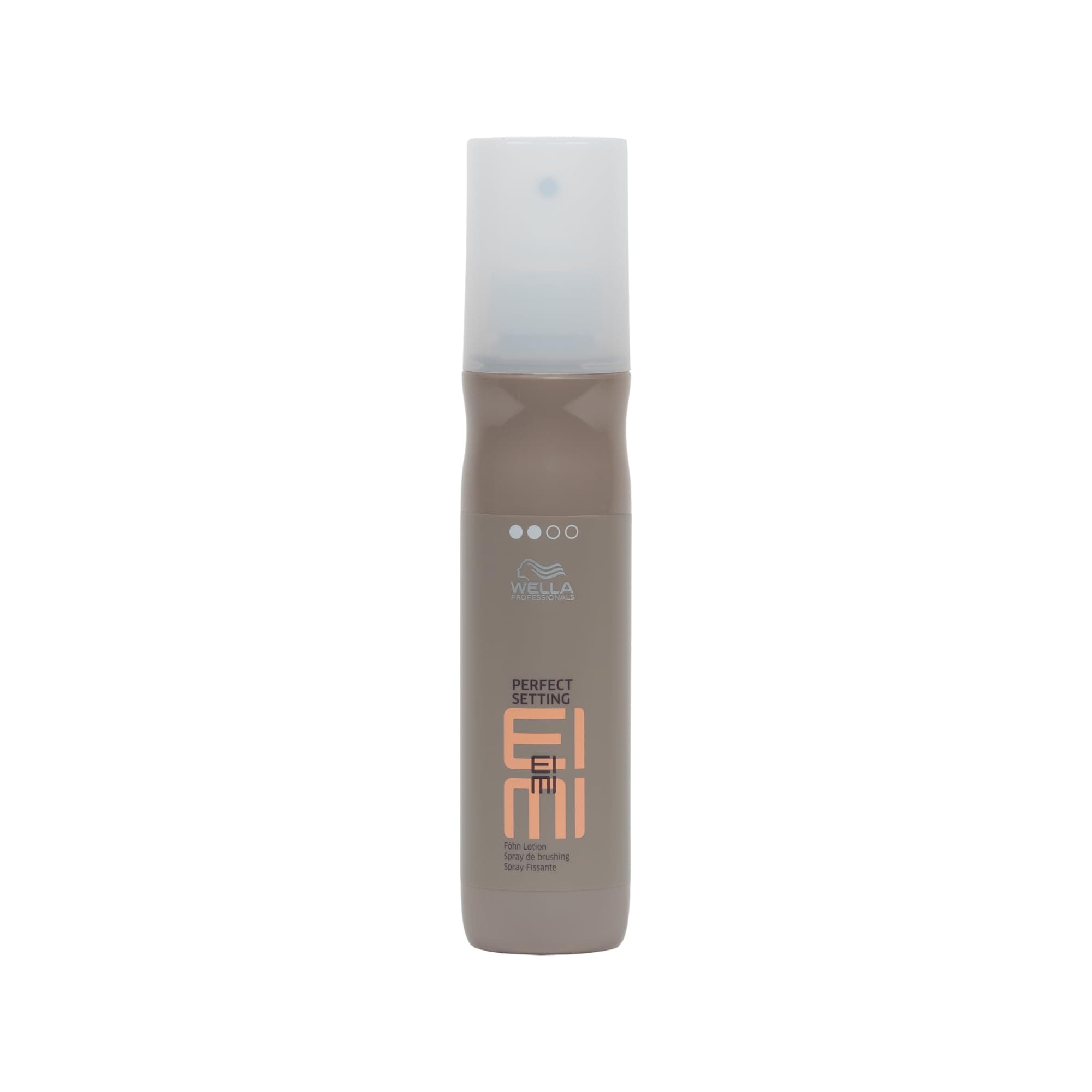 Wella EIMI Perfect Setting Hitzeschutzspray – Volumenspray mit leichtem Halt – pflegendes Föhnspray für einen natürlichen Look mit gesundem Glanz – 1 x 150 ml