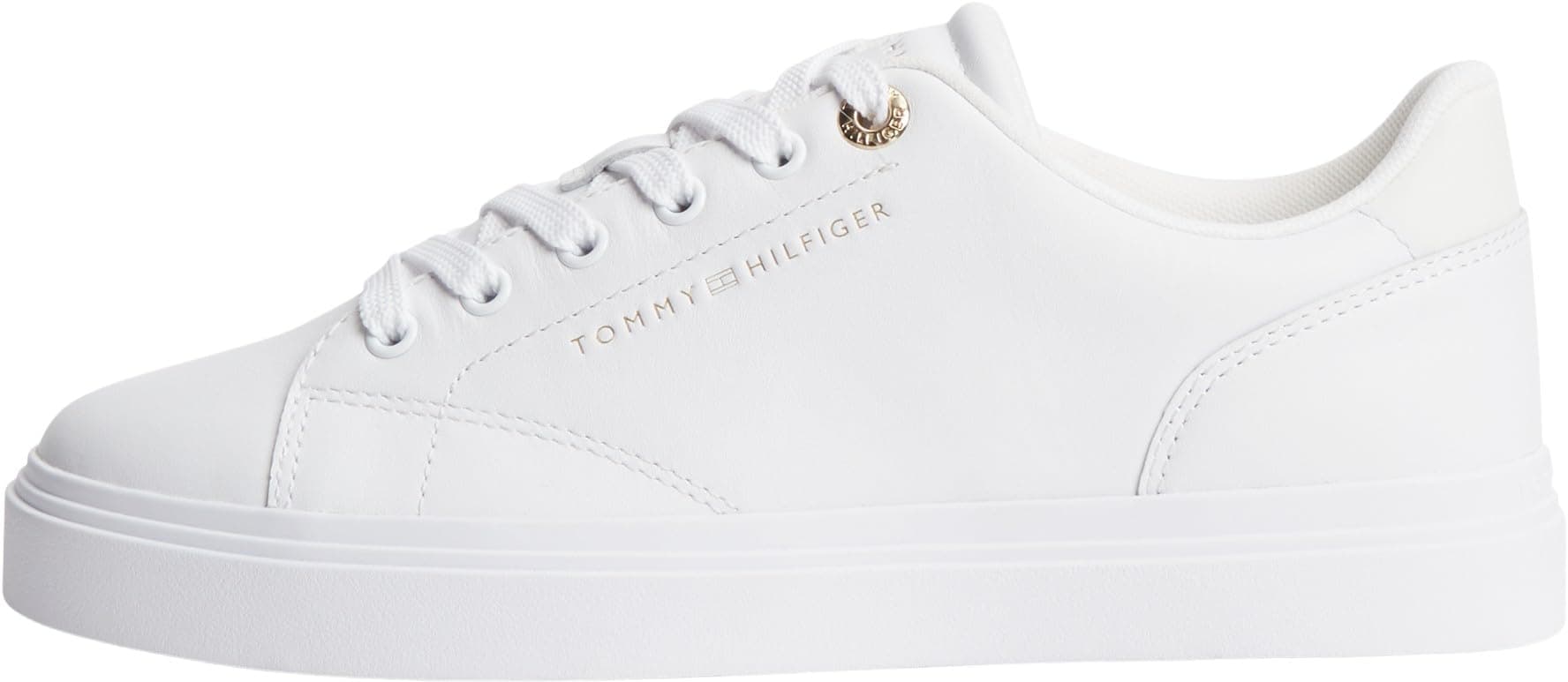 Tommy Hilfiger Damen Th Feminine Cupsole Leather Fw0fw09105 Low Top