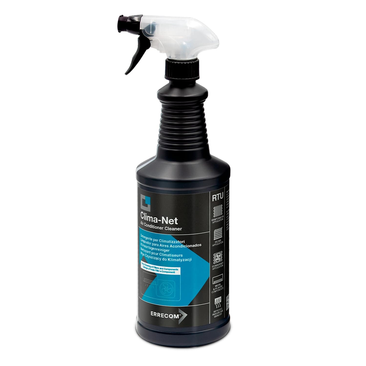 Errecom Clima-Net, Format Maxi 1 Litre, Cleaner for Air Conditioners, A/C Filters, Coils, and Outdoor Units