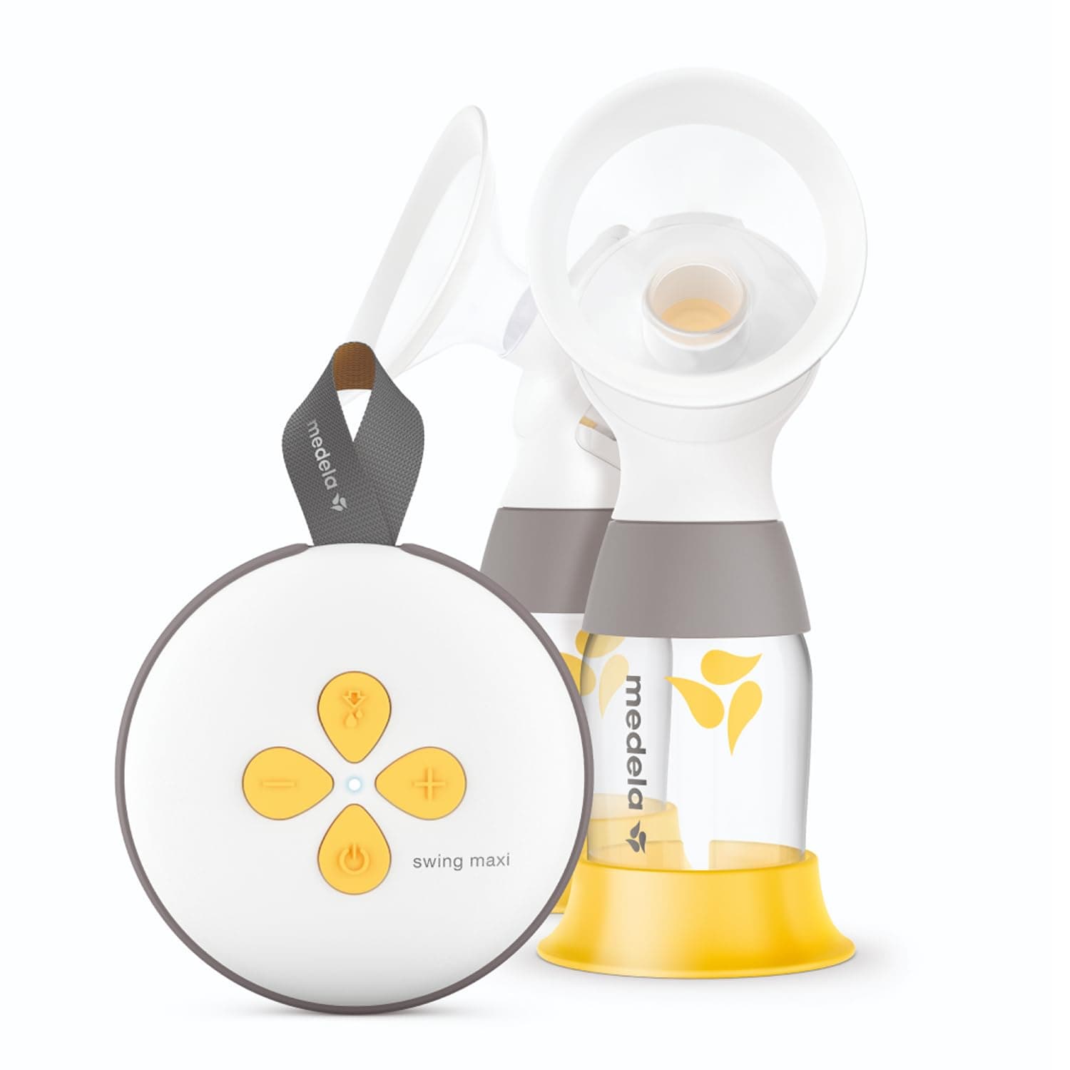 Medela Swing Maxi Extractor de leche eléctrico doble, más leche en menos tiempo, recarga mediante USB, embudos PersonalFit Flex y tecnología 2-Phase Expression
