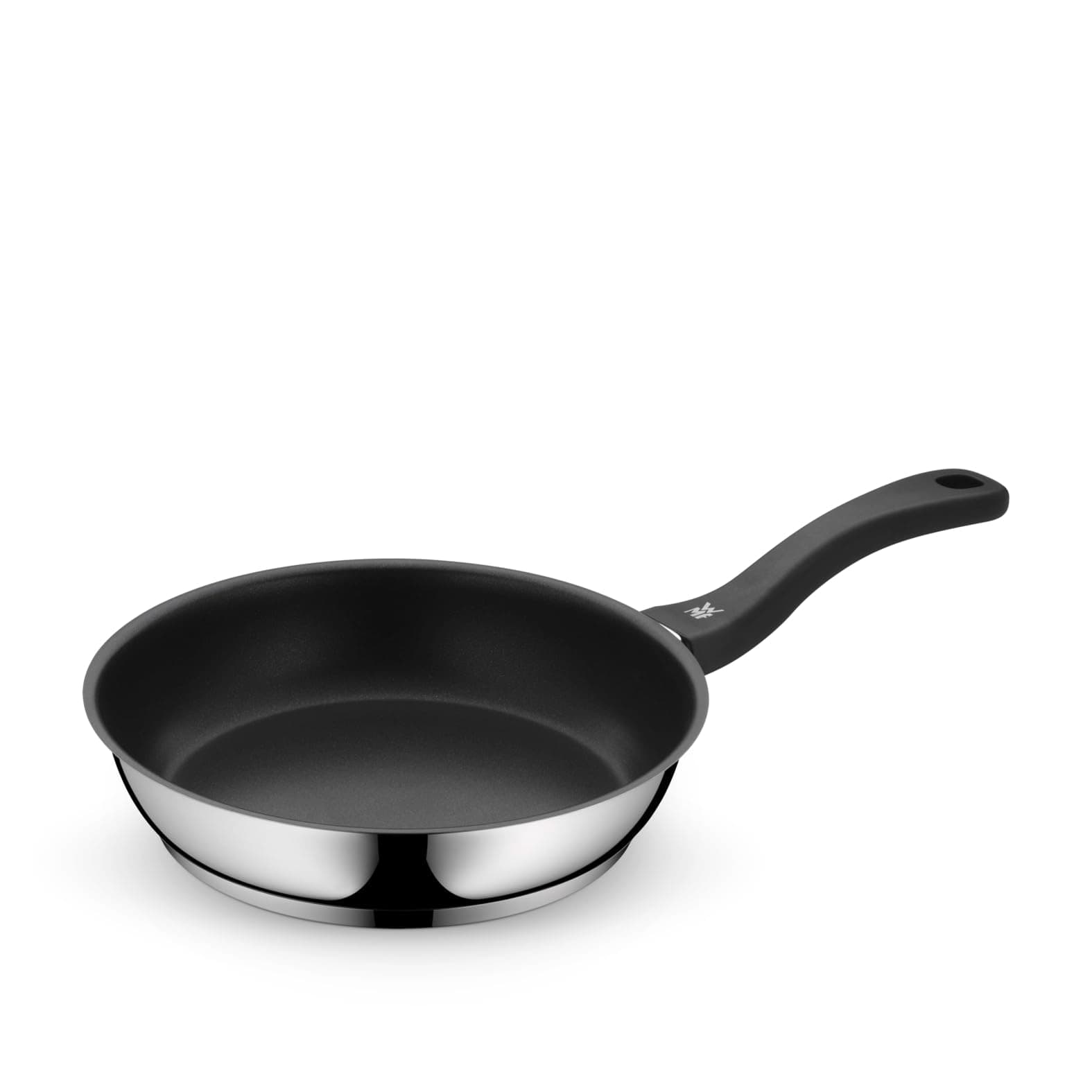WMF Devil Bratpfanne 24 cm beschichtet, Edelstahlpfanne Induktion, Antihaftbeschichtet, rostfrei, Kunststoffgriff mit Flammschutz, für alle Herdarten geeignet