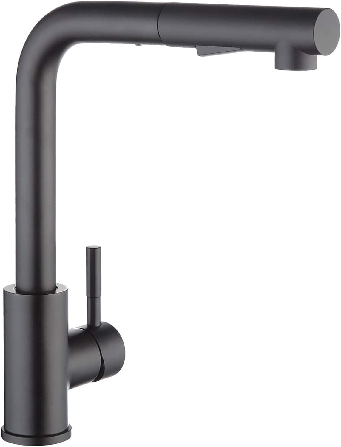 CECIPA X203B Negro Grifos Cocina Fregadero Extraible, 360 Giratorio Grifo con Ducha 2 Modos de Rociador, Acero lnoxidable SUS304