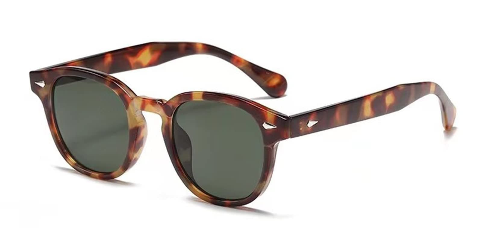 LHSDMOAT Occhiali da sole sportivi vintage anni '70 rotondi UV400 in stile Depp per uomo e donna, occhiali da sole colorati per la guida e i viaggi