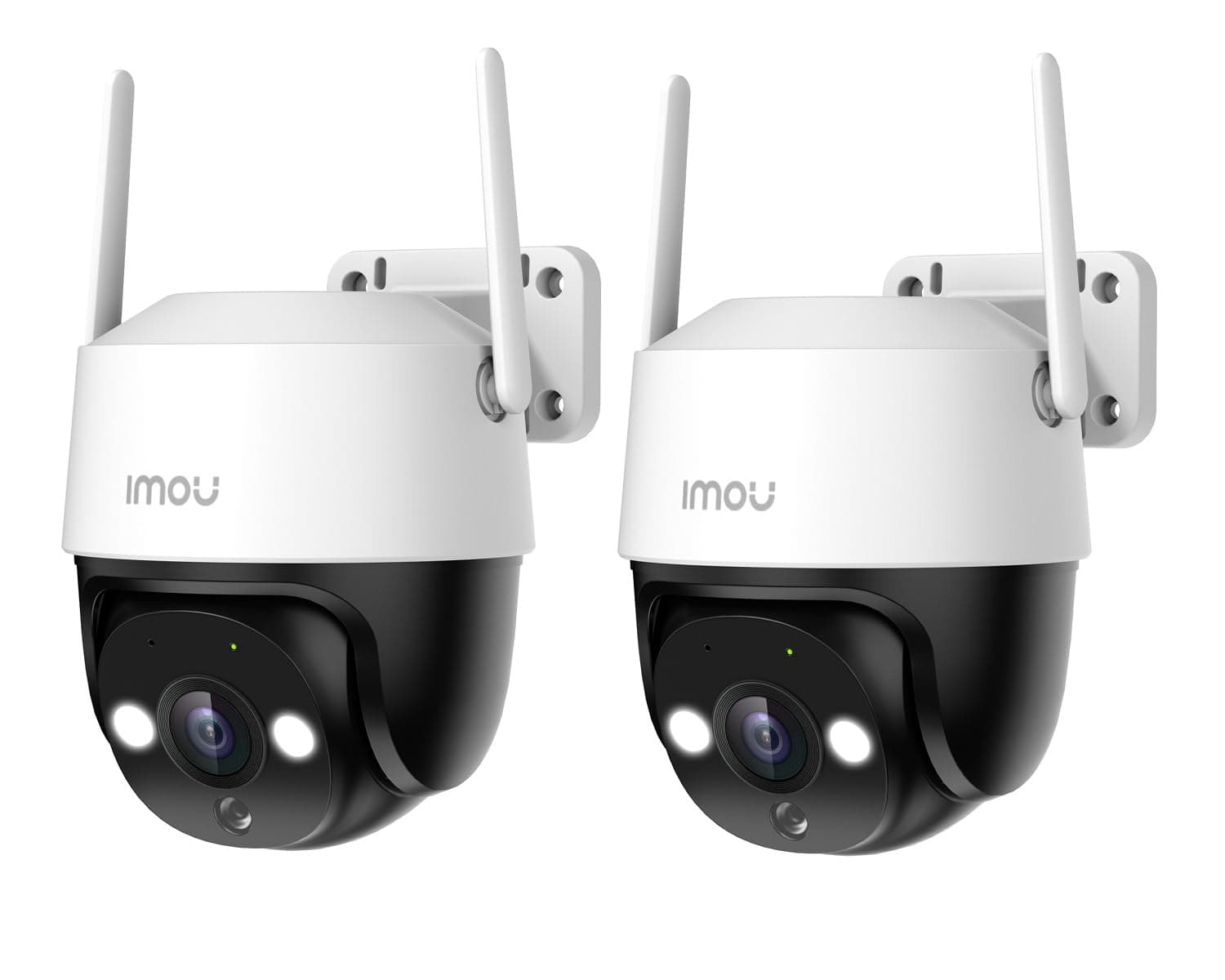 Imou 2K Cámara Vigilancia Exterior, Cámara WiFi IP Vigilancia de Seguridad | 3MP-Pack2,360° PTZ,Visión Nocturna Color 30M,Detección Humano/Vehículo,Seguimiento Automático,Sirena,Audio Bidireccional,IP66