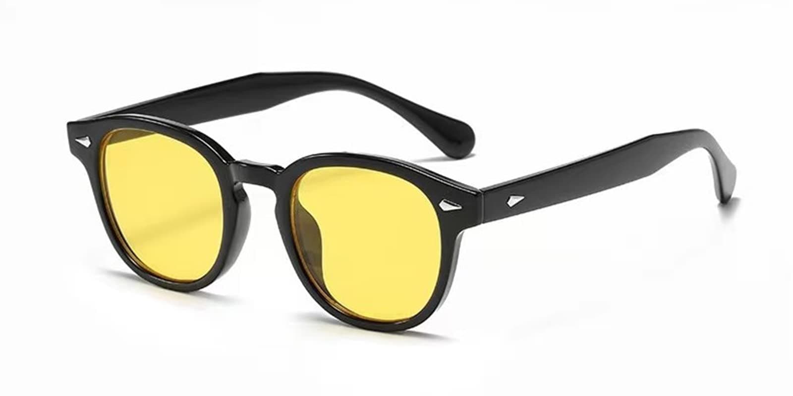 LHSDMOAT Occhiali da sole sportivi vintage anni '70 rotondi UV400 in stile Depp per uomo e donna, occhiali da sole colorati per la guida e i viaggi