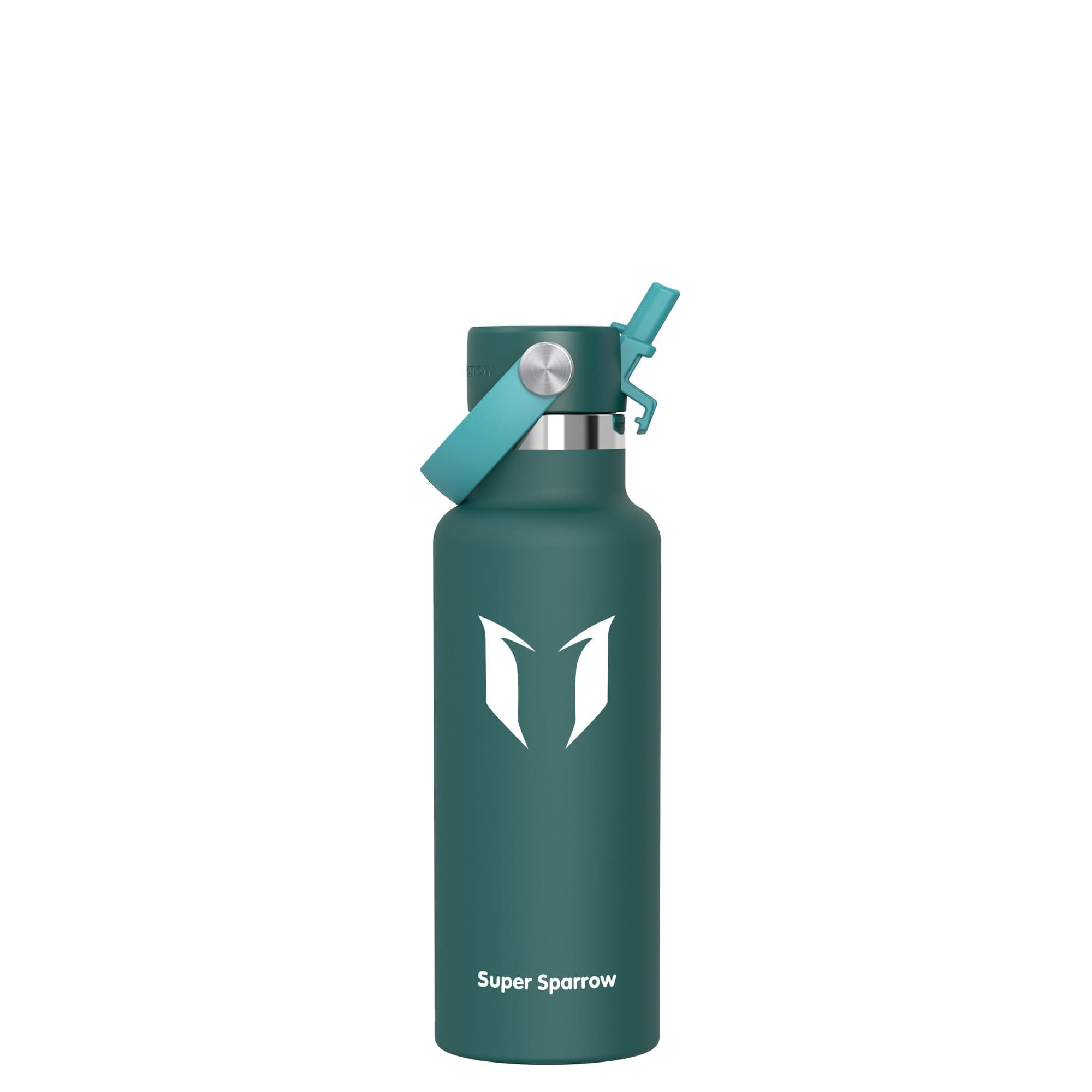 Super Sparrow Borraccia Termica, Acciaio Inox Bottiglia Termica - 350ml, 500ml, 750ml, 1L, 1.2L - Senza BPA Borracce, Borraccia Bambini per Scuola, Sport, Campeggio, Yoga, Palestra, Ciclismo