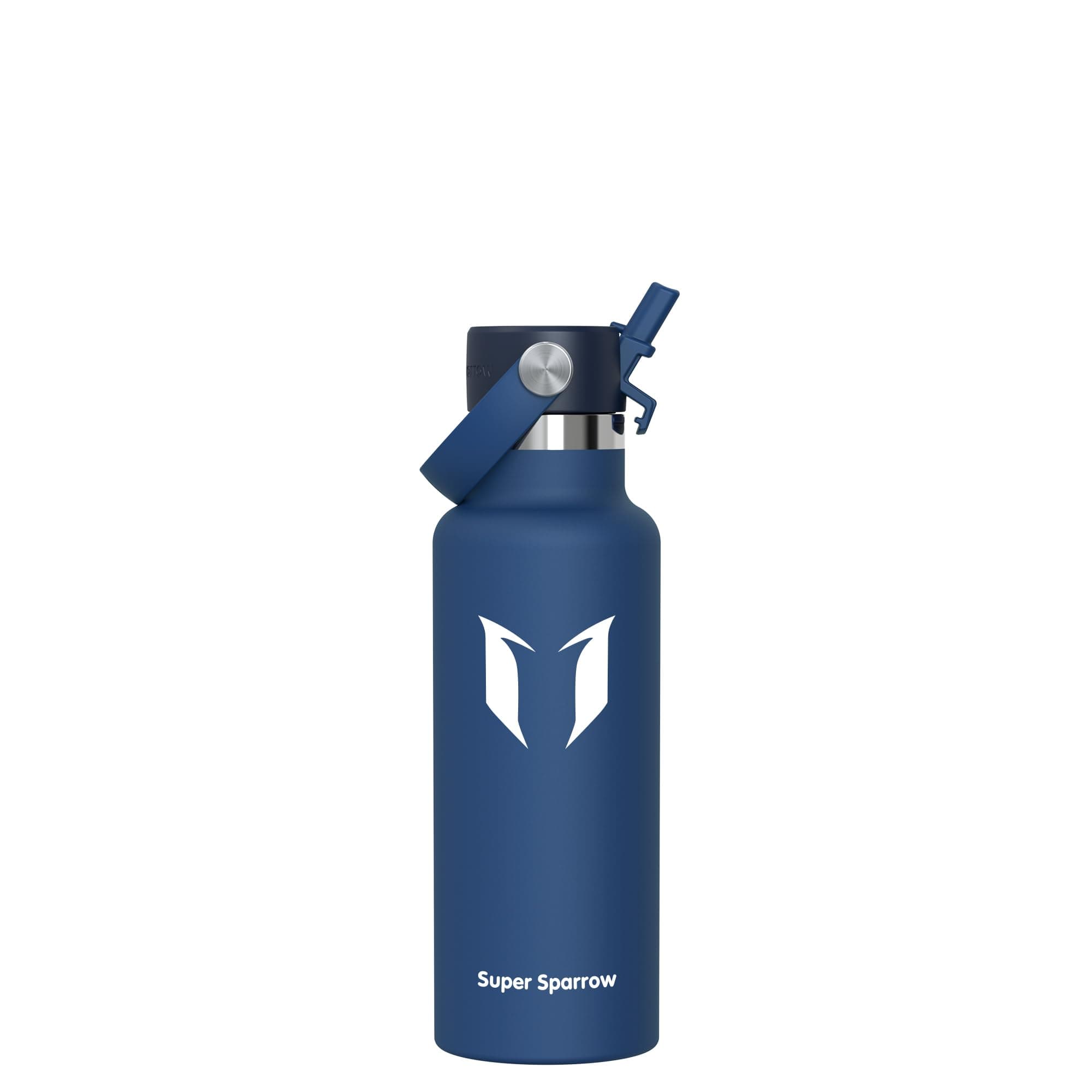 Super Sparrow Botella Agua Acero Inoxidable - Botella Termica - 350ml, 500ml, 750ml, 1L, 1.2L - Termo Sin BPA, Botella Agua Niños, para Deporte, Viaje, Escuela, Exterior, Oficina, Hogar