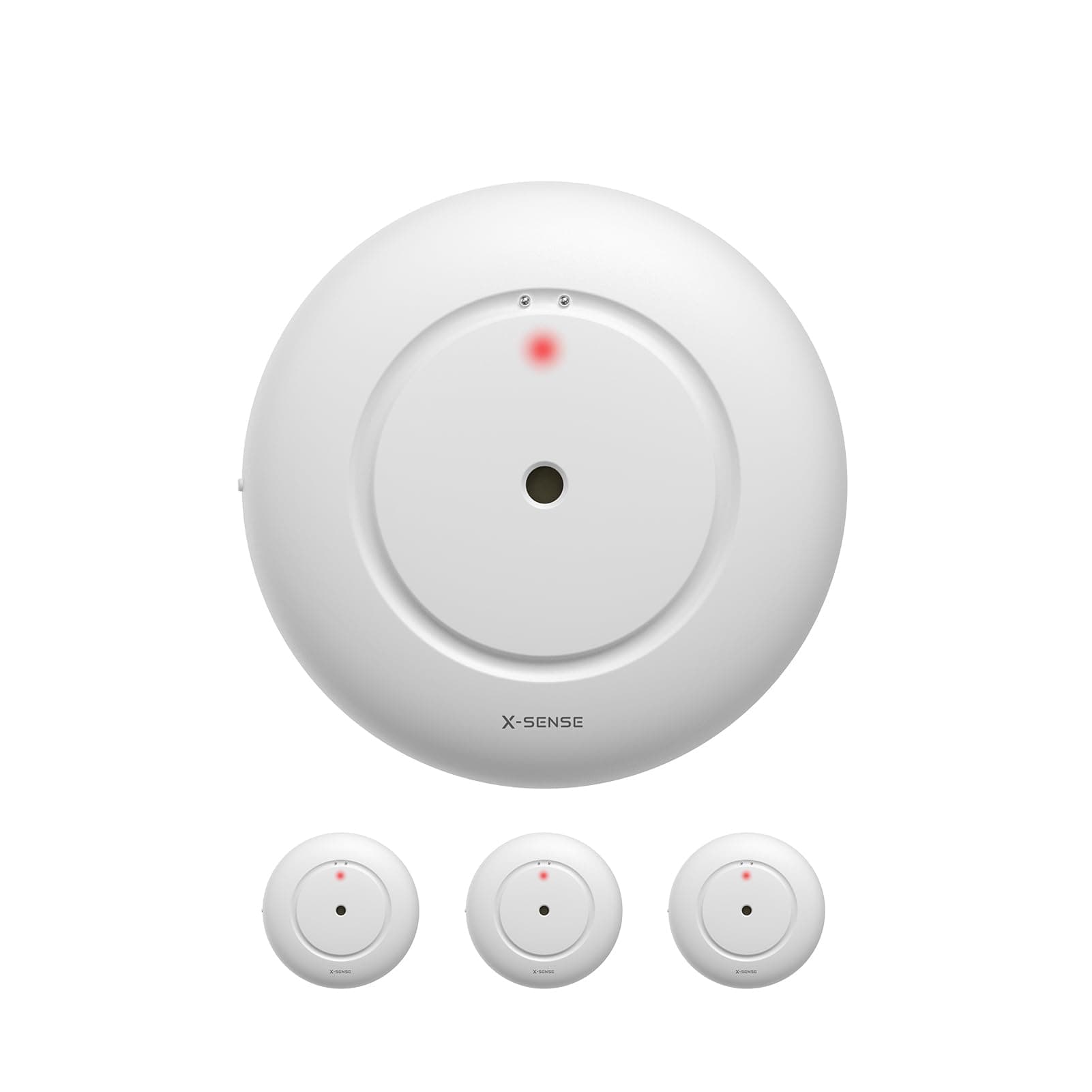 X-Sense STANDALONE Wassermelder ohne APP-Unterstützung, batteriebetriebener Wassersensor IP66, Mini-Wasserdetektor mit 110 dB Audio-Alarm, Wasseralarm Melder für Küchen, Waschbecken, WS01, 3er Set