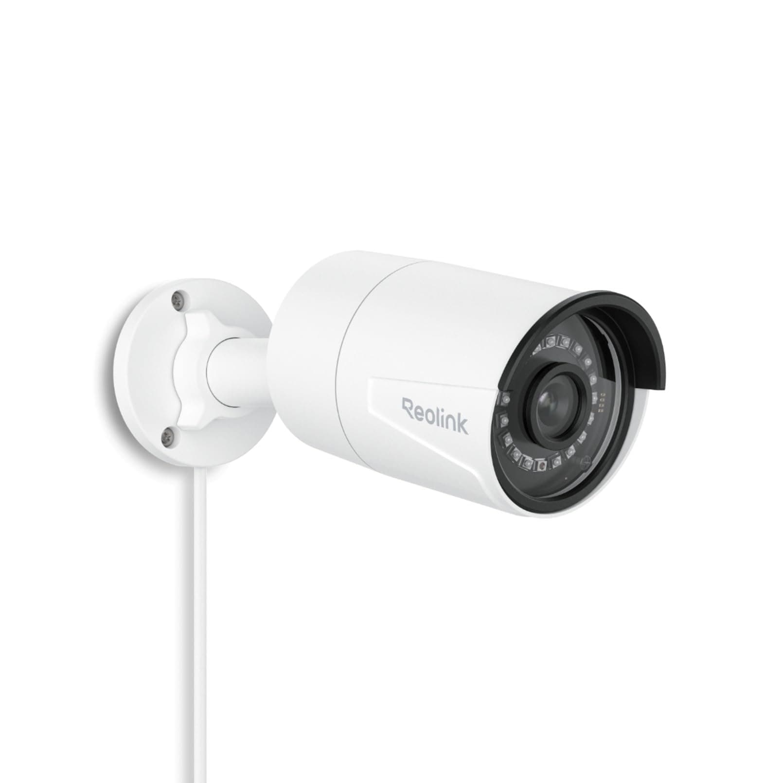 Reolink 5MP Telecamera Esterno PoE, Rilevamento di Uomo/Veicolo/Animale, Visione Notturna IR 30 metri, Registrazione Audio, Telecamera IP Esterno Impermeabile IP67, Slot per Scheda microSD, RLC-510A