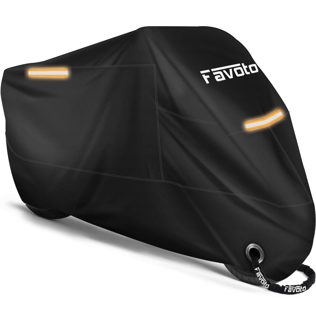 Favoto Telo Coprimoto Resistente a Acqua, Polvere, Pioggia, Vento, Escrementi di Uccelli, Copertura Antifurto per Moto Motorino Motocicletta Scooter - 295 x105 x 125cm