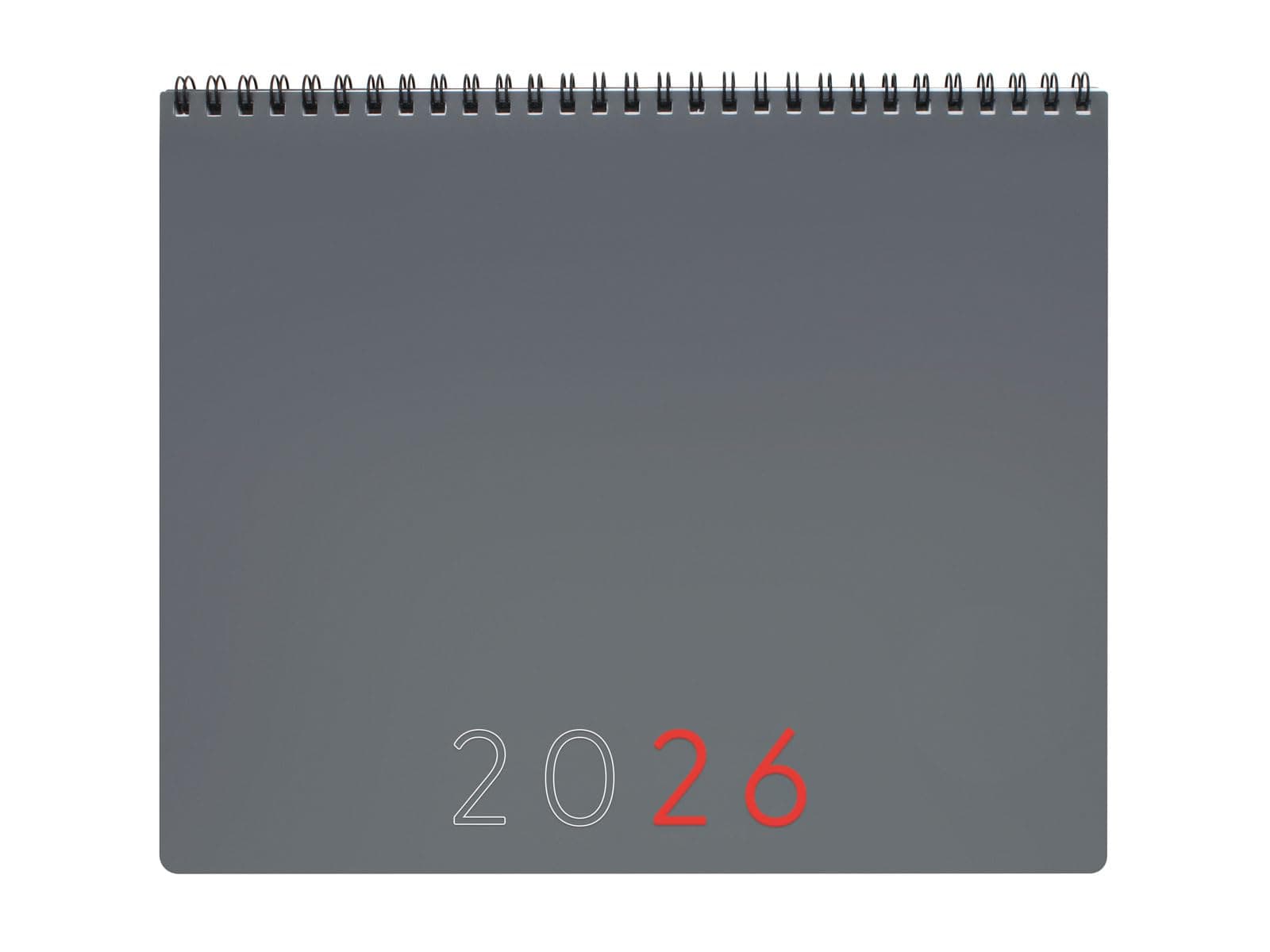 Finocam - Agenda Planner + Appunti Layout Mensile 2026 Layout Mensile + appunti Gennaio 2026 - Dicembre 2026 12 mesi Grigio Internazionale, Medio - 250x200 mm