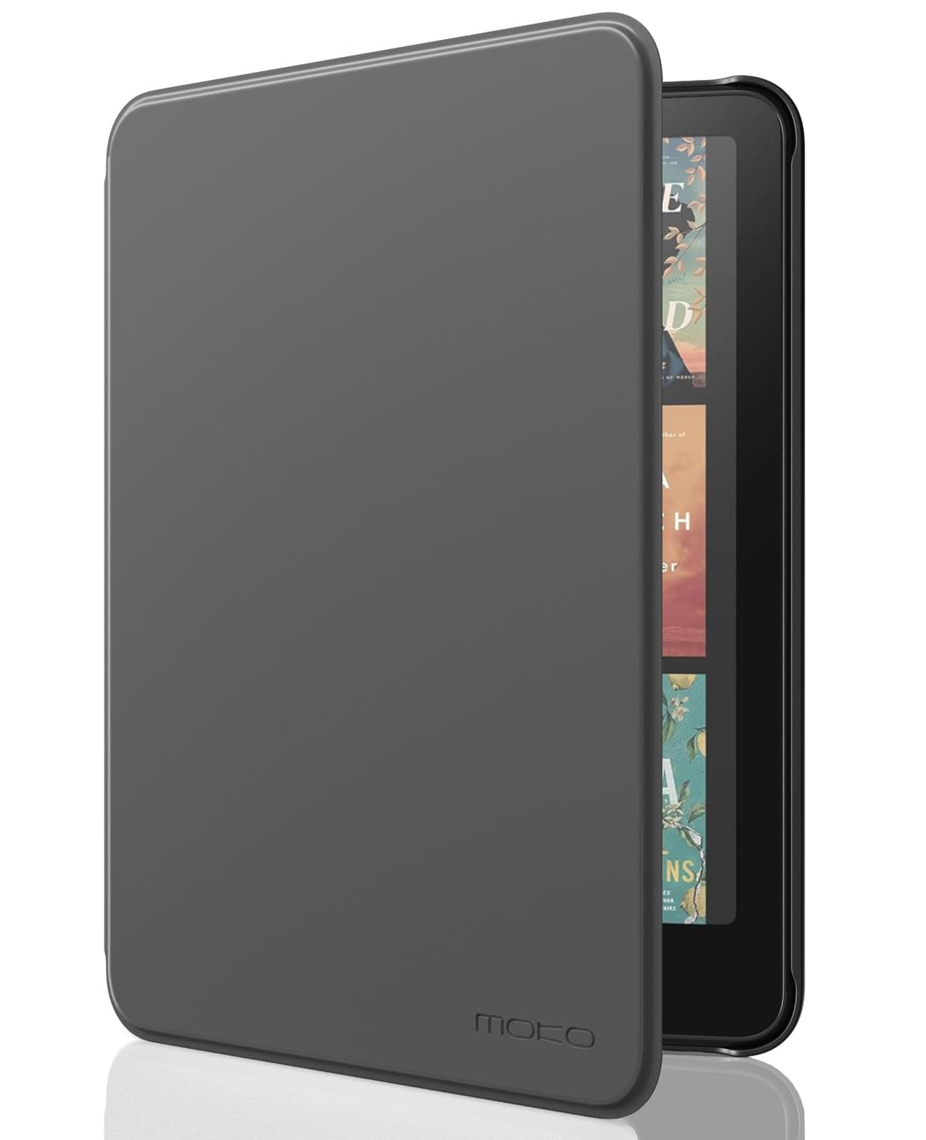 MoKo Hülle für 7" Kindle Paperwhite (12th Generation-2025/2026) und Kindle Colorsoft Signature Edition 2025/2026, Leichte Hülle mit Auto Wake/Sleep für Kindle Paperwhite 2024, Space Grau