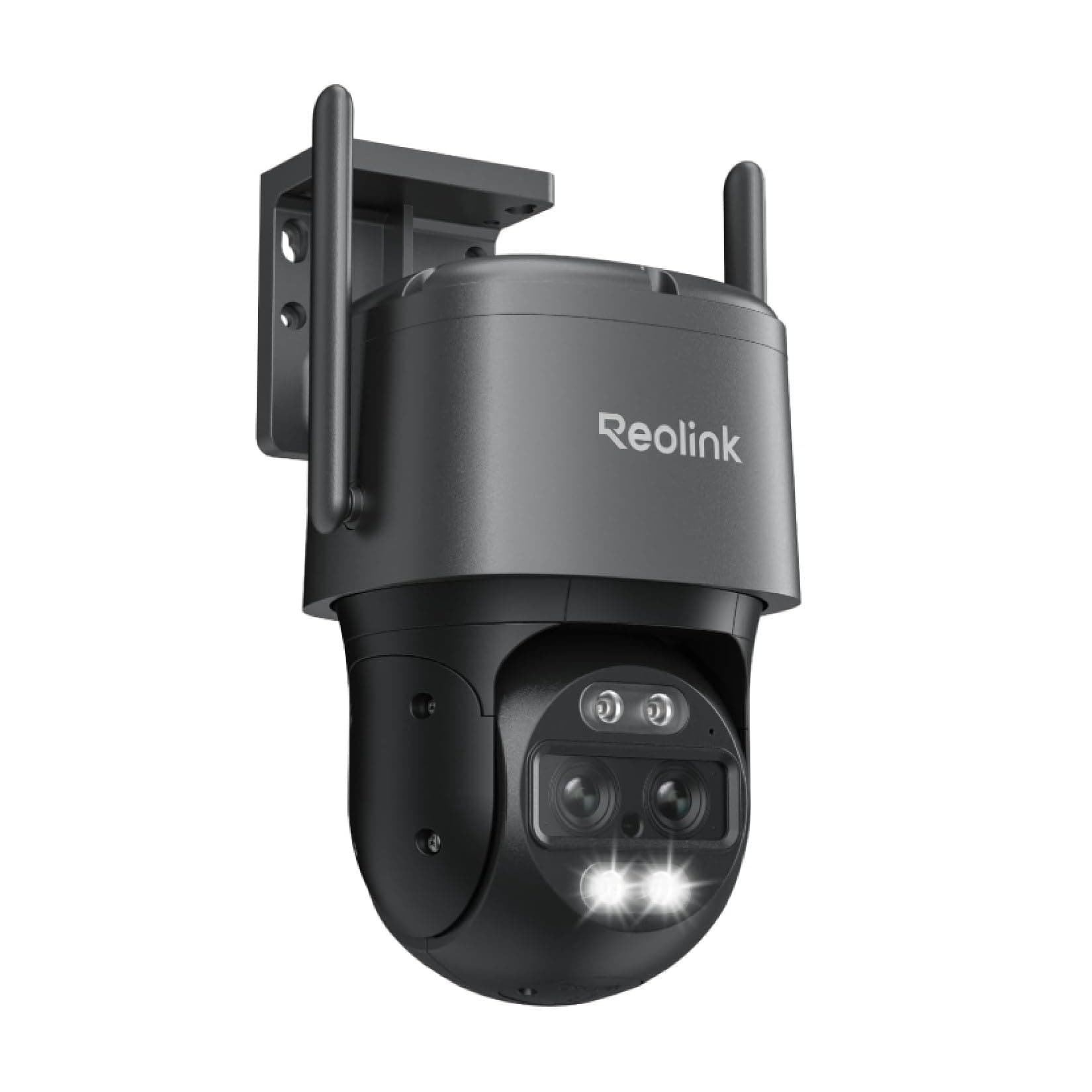 Reolink 4K 8MP Wi-Fi 6 PTZ Überwachungskamera Aussen WLAN mit Auto-Tracking-Zoom, Dual-Objektiv, Dual-Ansicht, WLAN Kamera Outdoor mit Smart-Erkennung, Farbnachtsicht, Außenkamera, TrackMix WiFi Grau