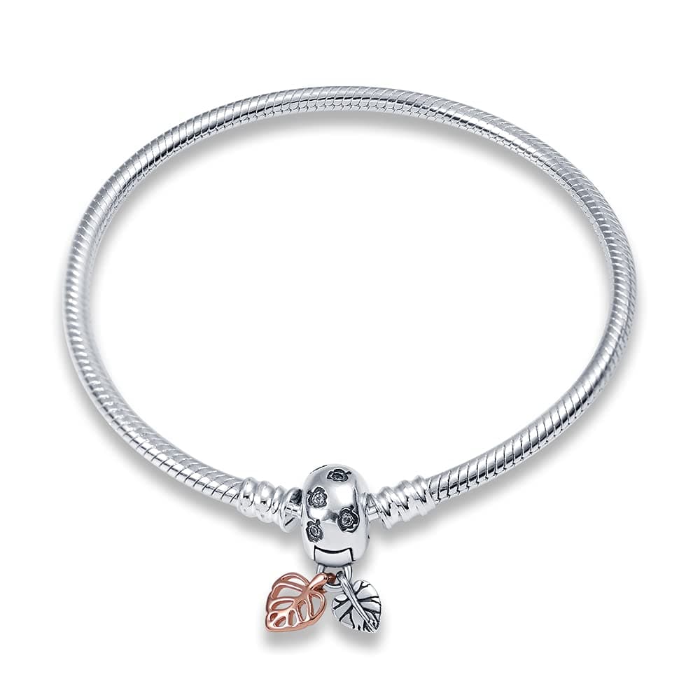 TINSLO Moments-Bracciale Donna Argento 925 Braccialetto Snake Bracciali Gioielli Regalo Natale Compleanno Festa Della Mamma per Moglie Amiche Amica