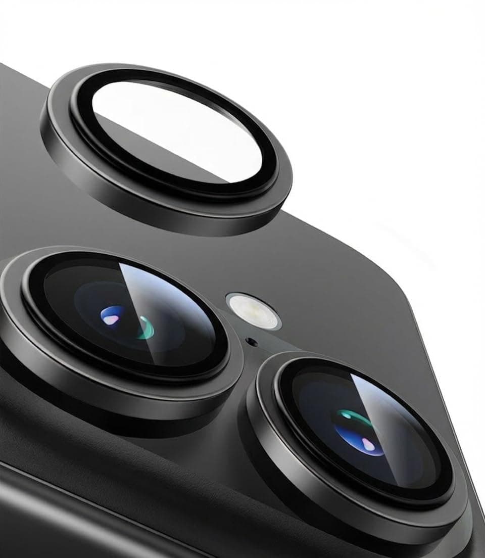 TORRAS für iPhone 17 Kameraschutz [Nr.1 Militärtaugliche Bruchsicherheit] Kratzfest & HD-Klare Kamera schutz für iPhone 17,9H+ Härte & Einfache Montage,Grau