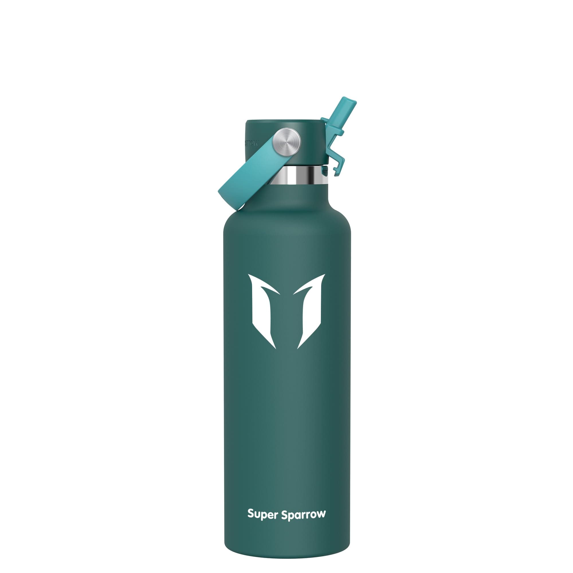 Super Sparrow Borraccia Termica, Acciaio Inox Bottiglia Termica - 350ml, 500ml, 750ml, 1L, 1.2L - Senza BPA Borracce, Borraccia Bambini per Scuola, Sport, Campeggio, Yoga, Palestra, Ciclismo