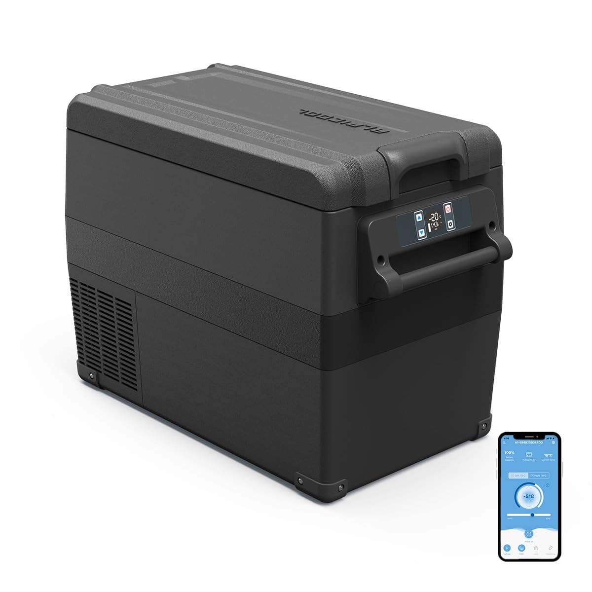 Alpicool NCF45 40L Nevera Portátil Eléctrica Refrigerador de Coche 12V 24V mini frigorífico CA 220v para Hogar, Camping, Viajes, Automóvil, 20ºC a 20ºC