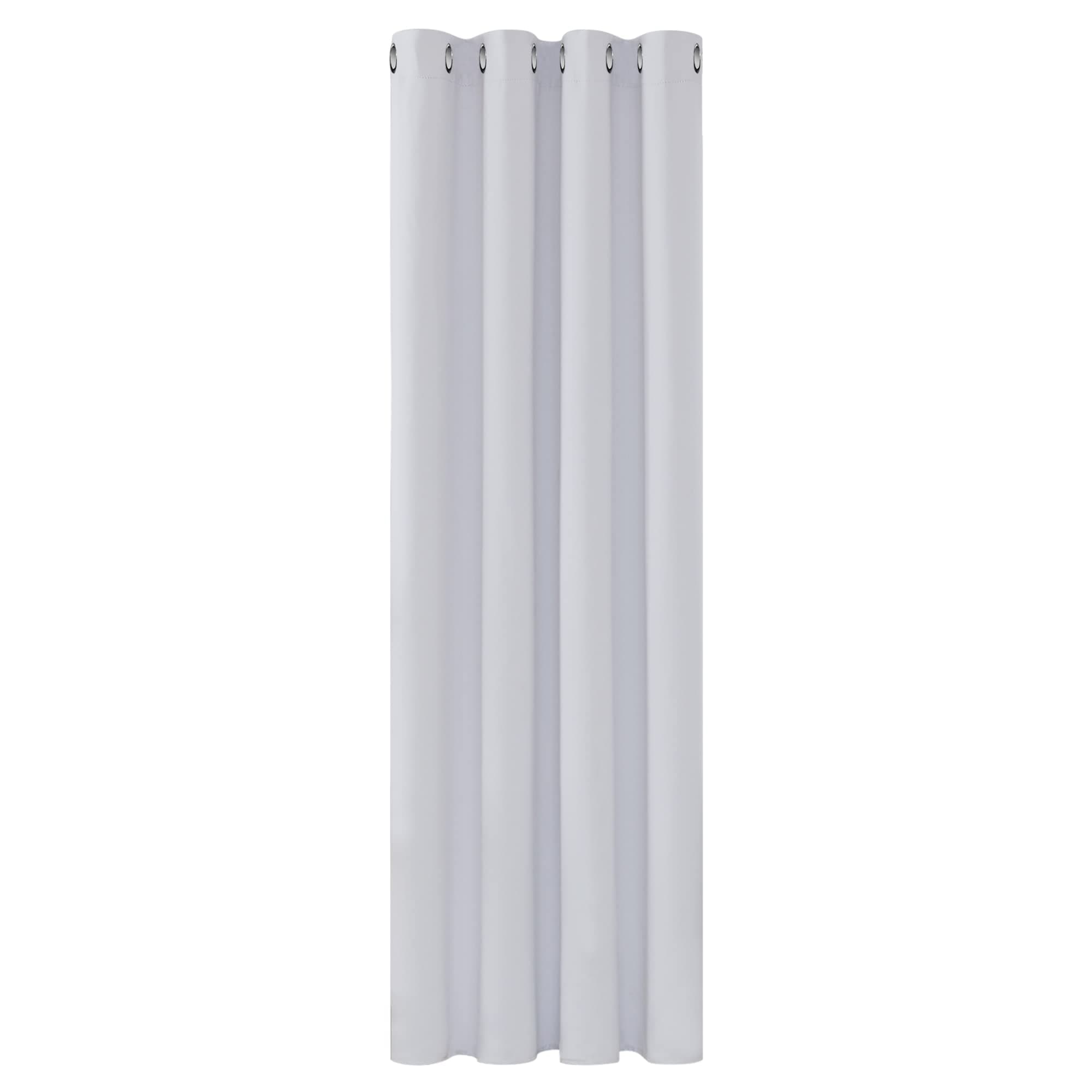 Deconovo Tenda Camera da Letto Oscurante per Interni 175 CM Altezza, Termica Isolante con Anelli per Finestre 1 Pannello, 140x175 CM, Grigio Perla