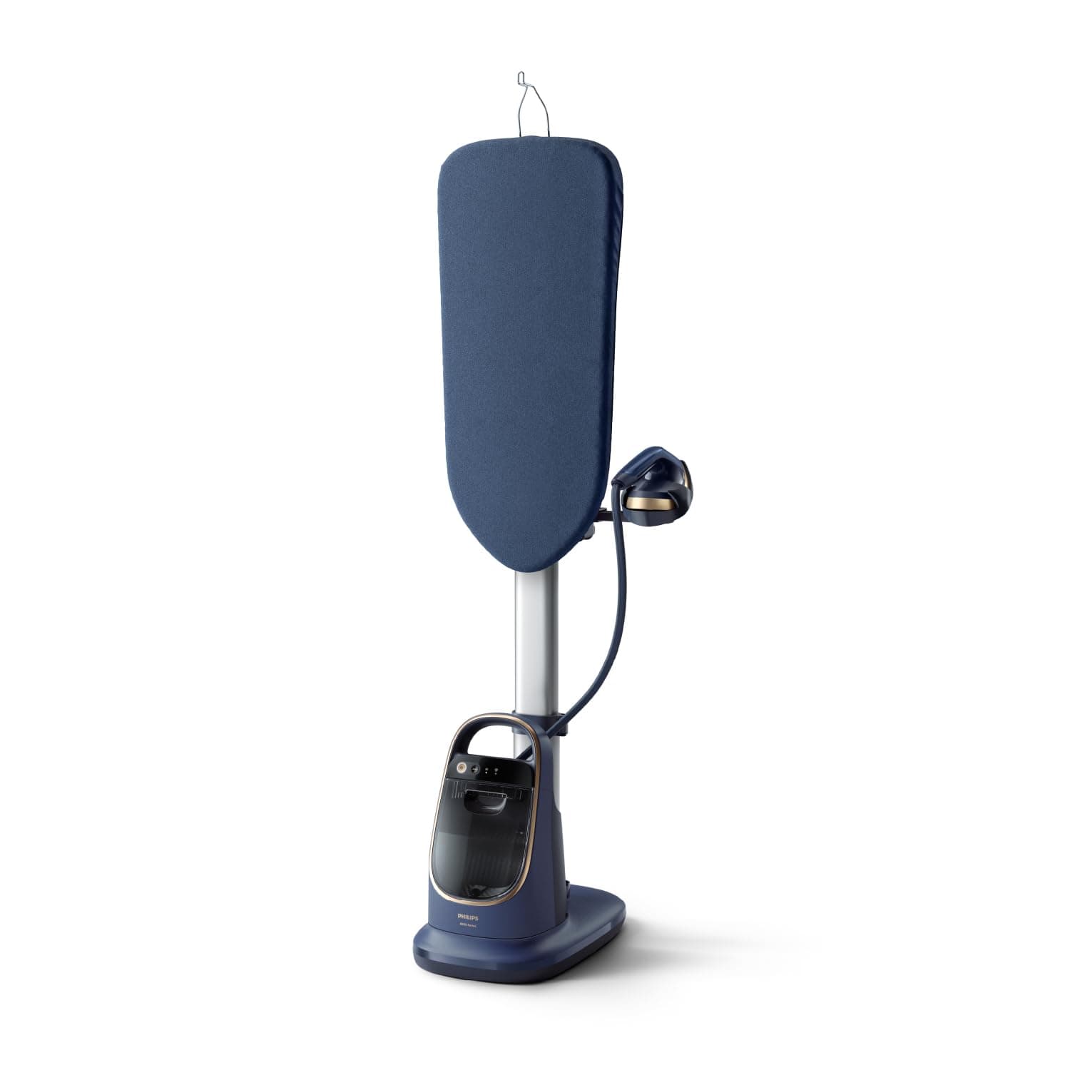 Philips défroisseur vapeur All-in-One 8500, 6,5 bars, planche multi-angle | Technologie Optimal Temp, réservoir amovible 1,2L, élimine 99,9% des bactéries, repassage vertical et à plat (AIS8530/20)
