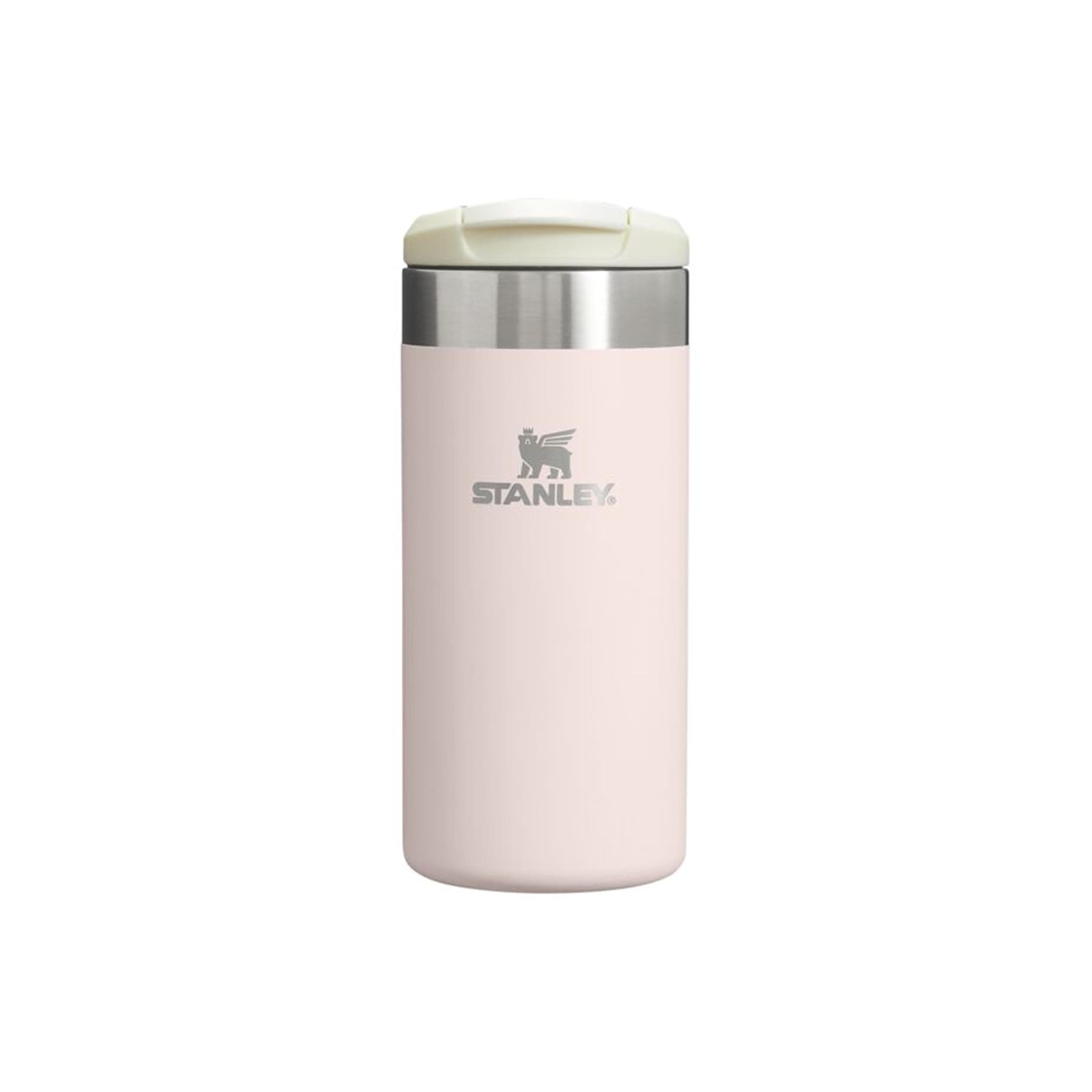 Stanley 1913 Aerolight Transit Termo Cafe para Llevar 0.35L - Rose Quartz | Mantiene el Calor Durante 6 Horas - Compatible con Soporte para Coche - Taza Café Antifugas - Apta Para Lavavajillas