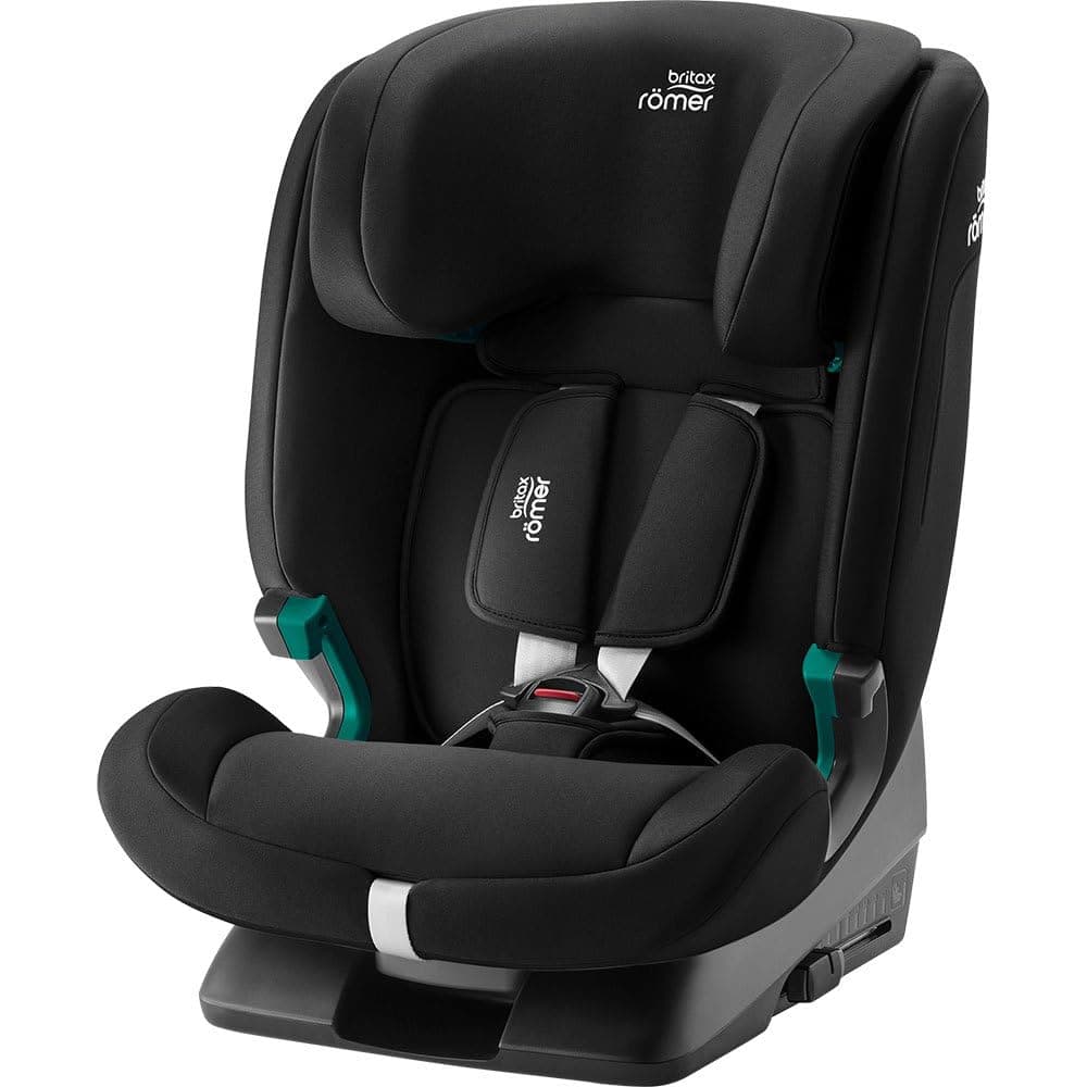 BRITAX RÖMER Silla Coche EVOLVAFIX, con ISOFIX, niños de 76-150 cm (i-Size), 15 meses a 12 años, Space Black
