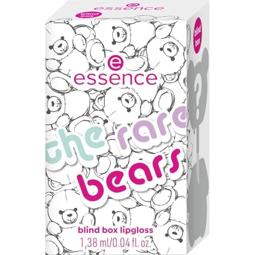 essence the rare bears blind box lipgloss, Transparent, mit Ölen, natürlich, glänzend, schimmernd, vegan, ohne Parabene, ohne Mikroplastikpartikel, Nanopartikel frei, 1er Pack (1.38ml)