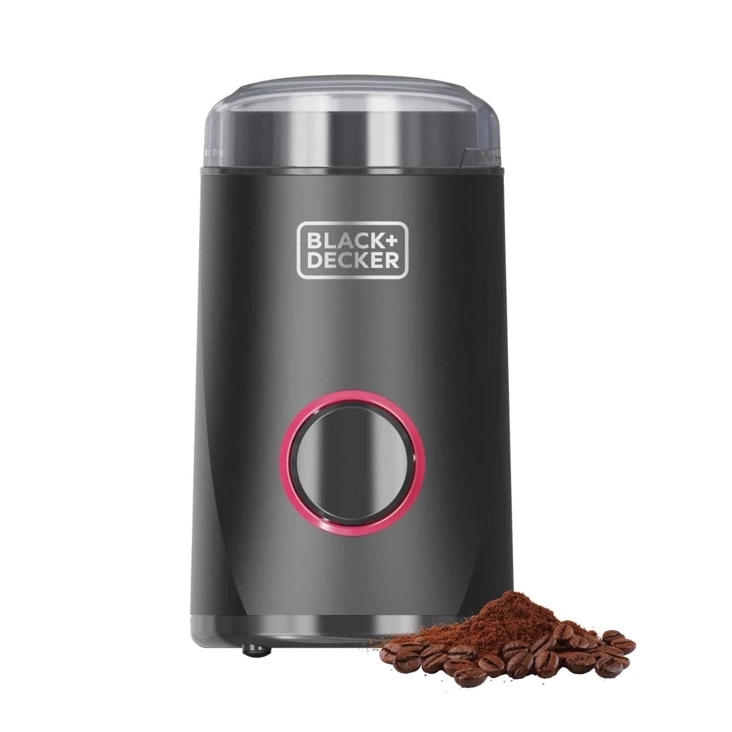 Black+Decker - Macinacaffè Elettrico 150W | Lame in Acciaio Inox | Capacità 50g | Sistema di Blocco | Avvolgicavo | Piedini Antiscivolo | Compatto ed Elegante | Ideale per Caffè e Spezie