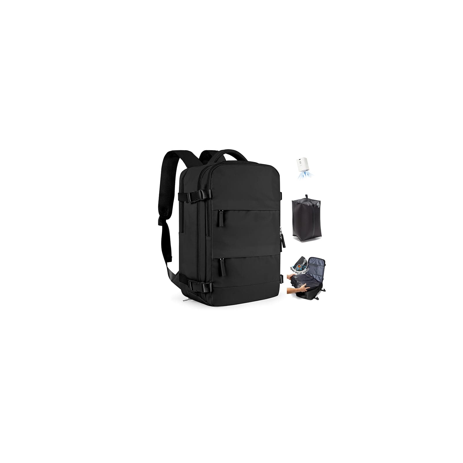 SZLX Mochila De Vacío Equipaje De Mano Mujeres, Mochila Airbag Con Sistema De Vacío Para Viajes, Ryanair Mochila De Viaje Tamaño Cabina Con Bomba Impermeable Maleta De Vacío Para Hombres