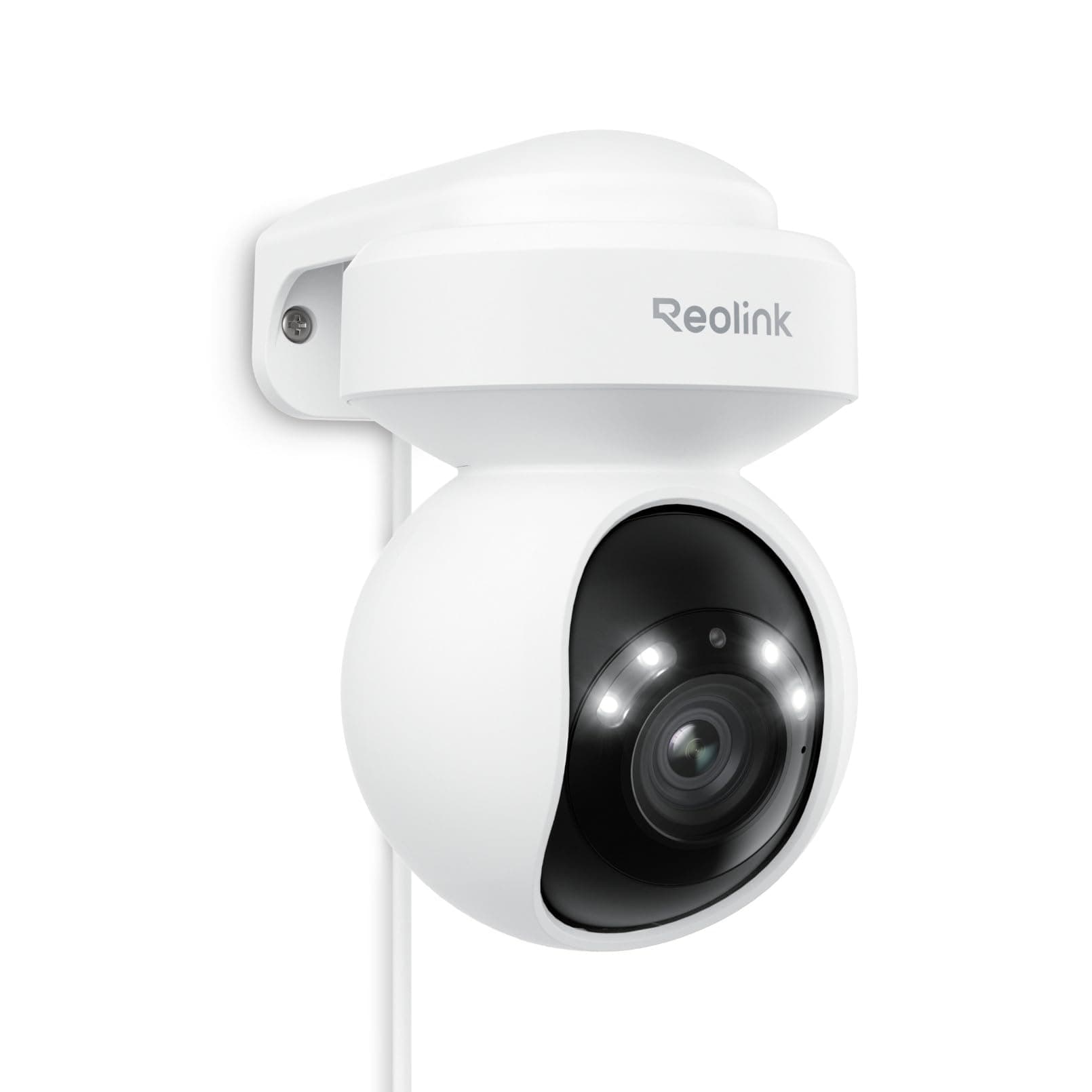 Reolink 4K PTZ PoE Überwachungskamera Aussen, 3X Optischem Zoom, Kamera Outdoor mit Personen-/Fahrzeug-/Tiererkennung, Automatischer Verfolgung, Zwei-Wege-Audio, Farbnachtsicht, E1 Outdoor PoE