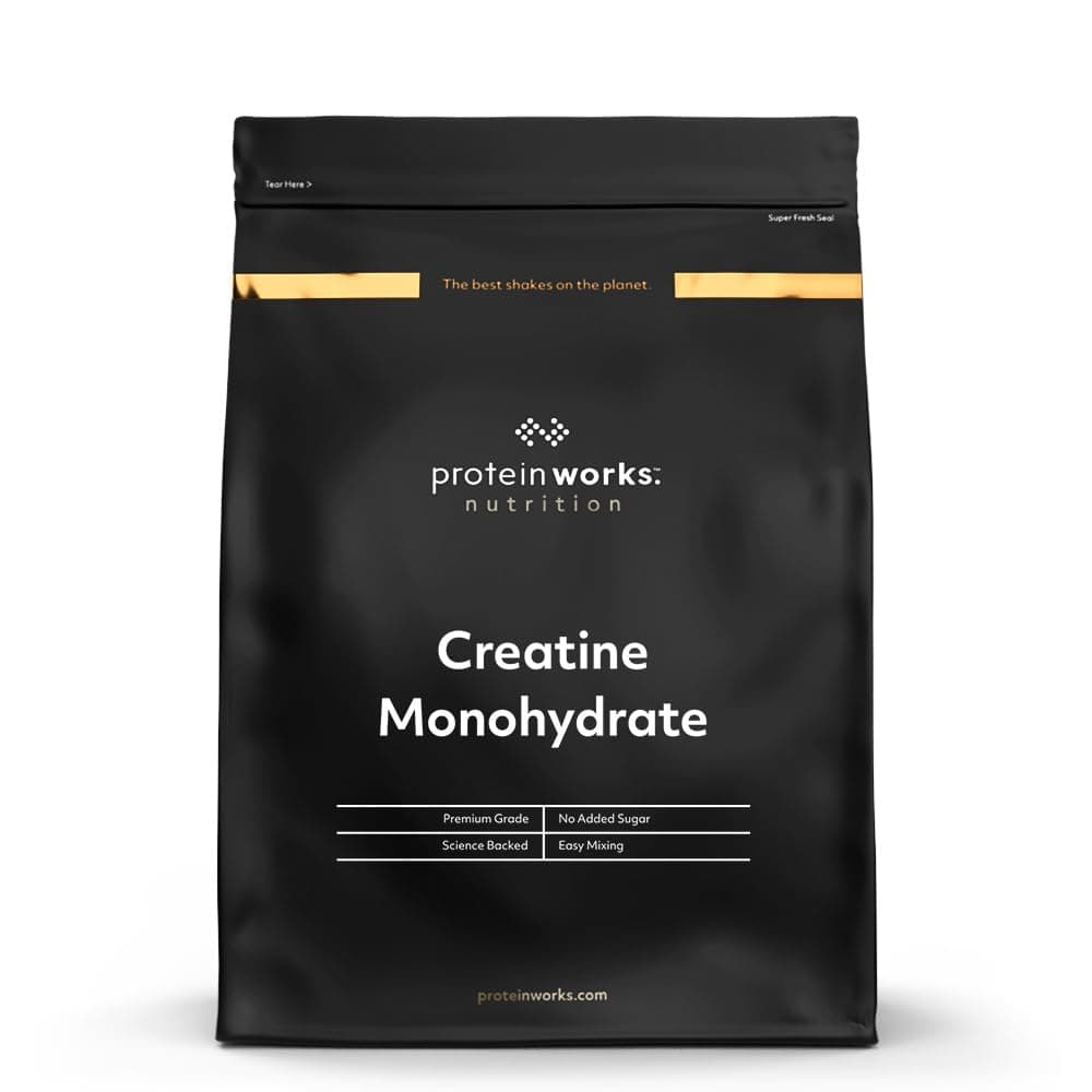 Protein Works | Creatine 360 – BLACK Innovation, Kreatin-Monohydrat, mikronisiertes Kreatinpulver, 100 % Reinheit, 200 Mesh Ultra-Fein, Energie & Leistung, Geschmacksneutral, 83 Portionen, 250g