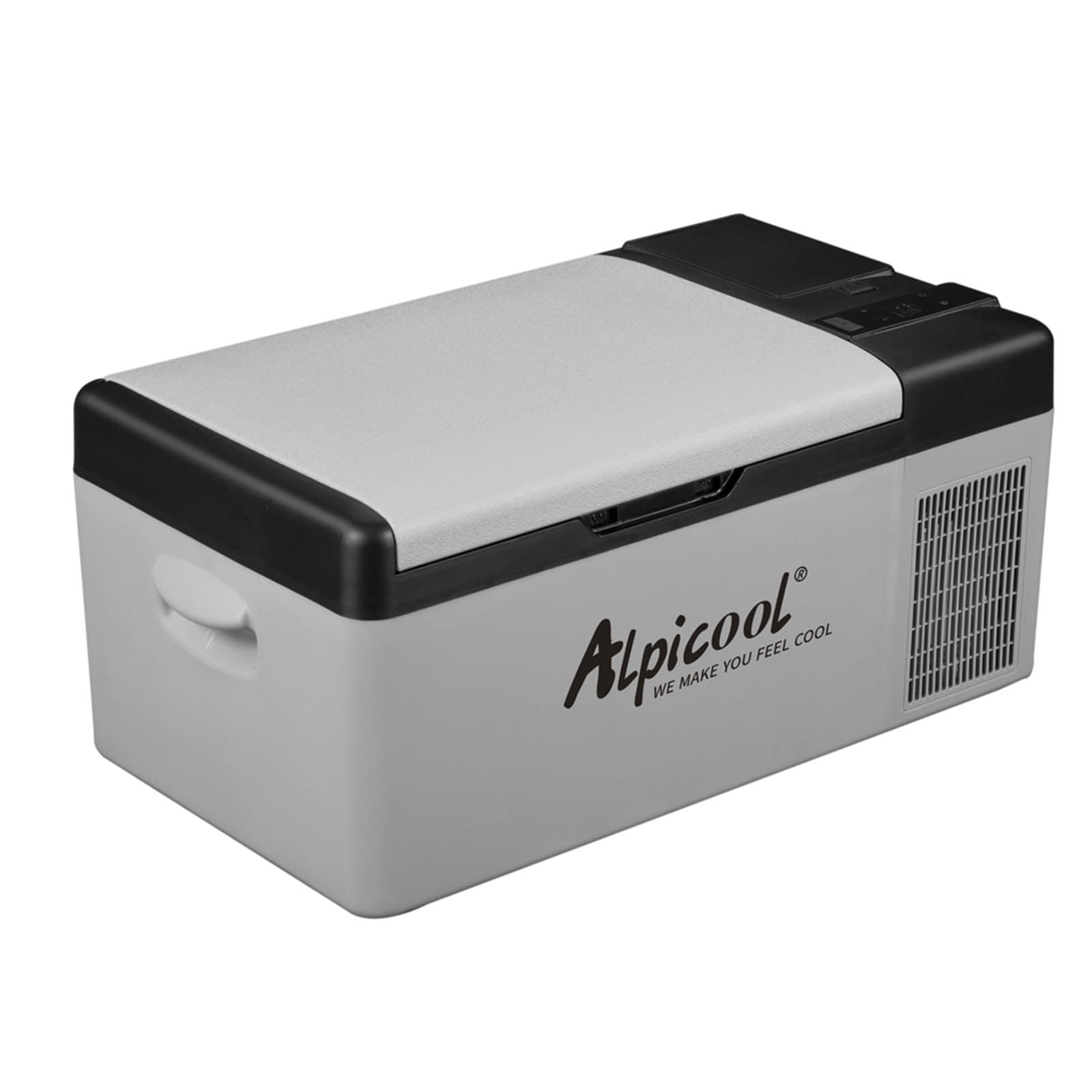 Alpicool EC15 15L Eléctrica Nevera de Coche portátil Frigoríficos mini Refrigerador de Coche 12/24V CC congelador del automóvil para Hogar Aire Libre Camping, Viajes(Pila no incluida)