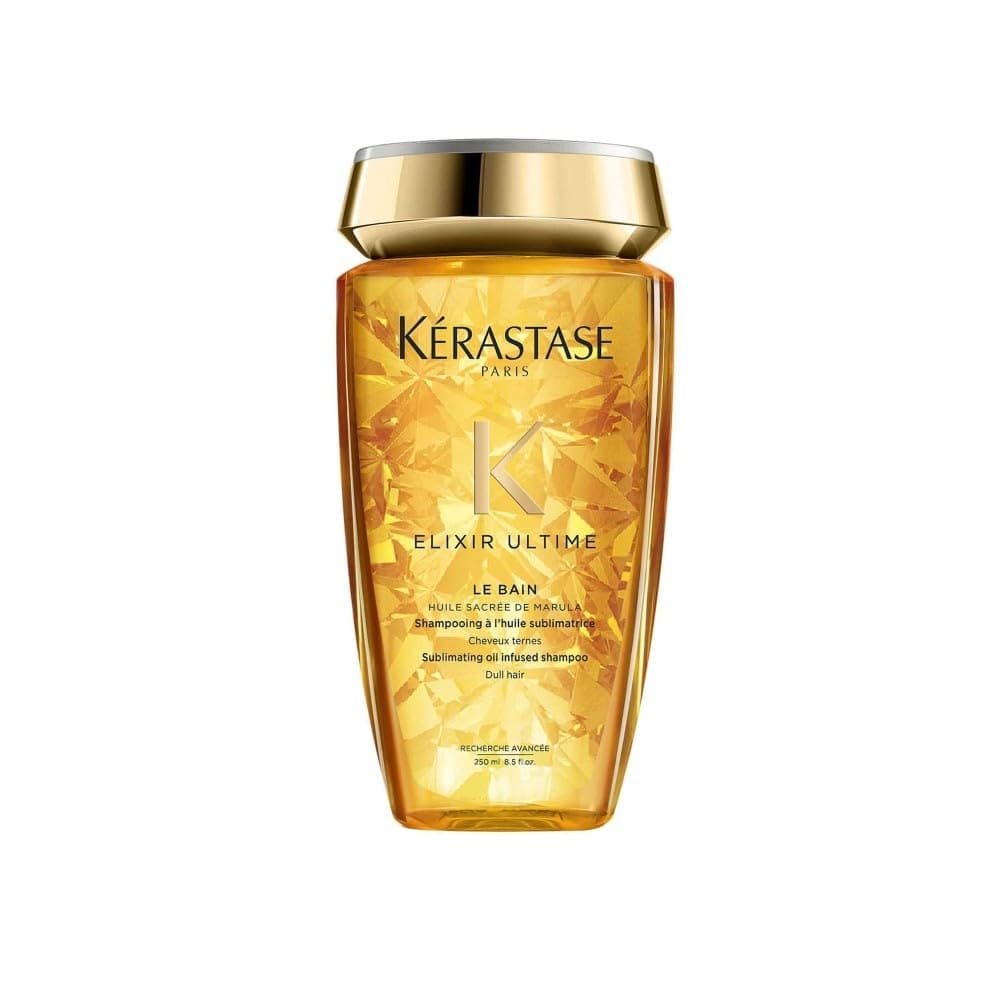 KÉRASTASE Elixir Ultime - Bain Elixir Ultime - Shampoing Nourrissant - Nutrition & Brillance Jusqu'à 48h - 9 Fois Plus de Brillance - Action Anti-frisottis Jusqu'à 96h - Tous Types de Cheveux - 250 ml