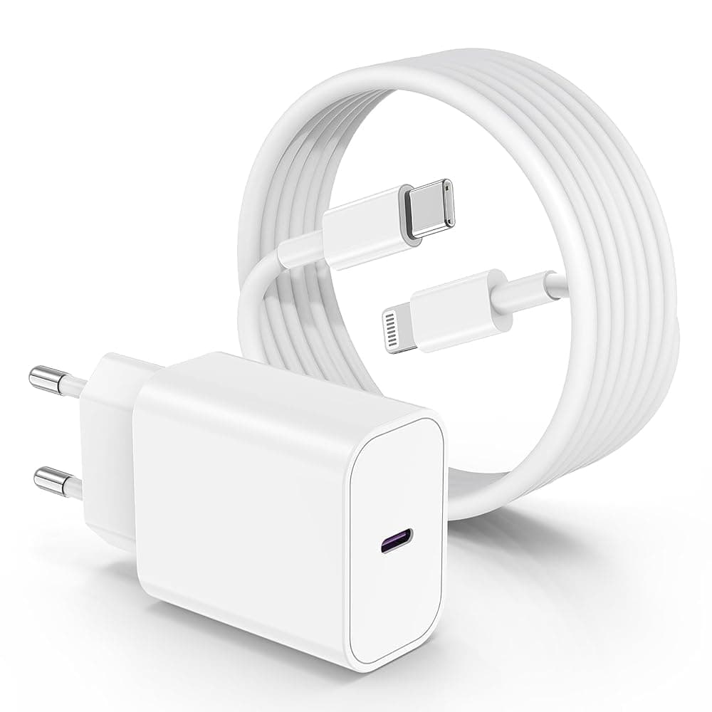 Chargeur Rapide iPhone 14 13 12, 20W Chargeur USB C avec 2m Câble USB C vers Lightning pour Apple iPhone 14/14 Pro/13/13 Pro Max/12/12 Pro/11/iPad