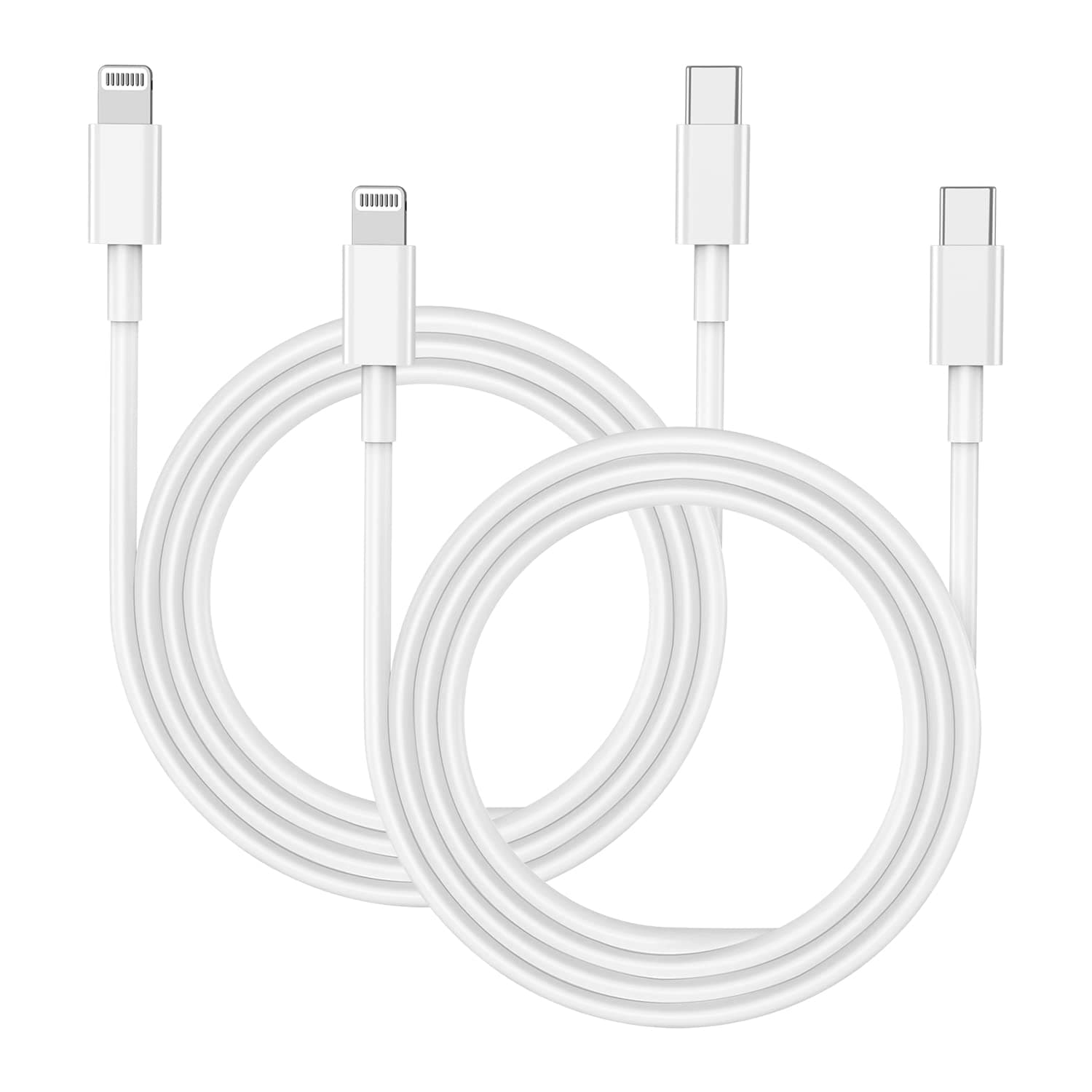 Lot de 2 cables USB C vers Lightning 2 m, cable de charge iPhone certifié Apple MFi USB C charge rapide pour iPhone 14/14Pro/14Pro Max/13/13 mini/13 Pro/13Pro Max/12/12 mini/12Pro/12 Pro Max/11/X/XS