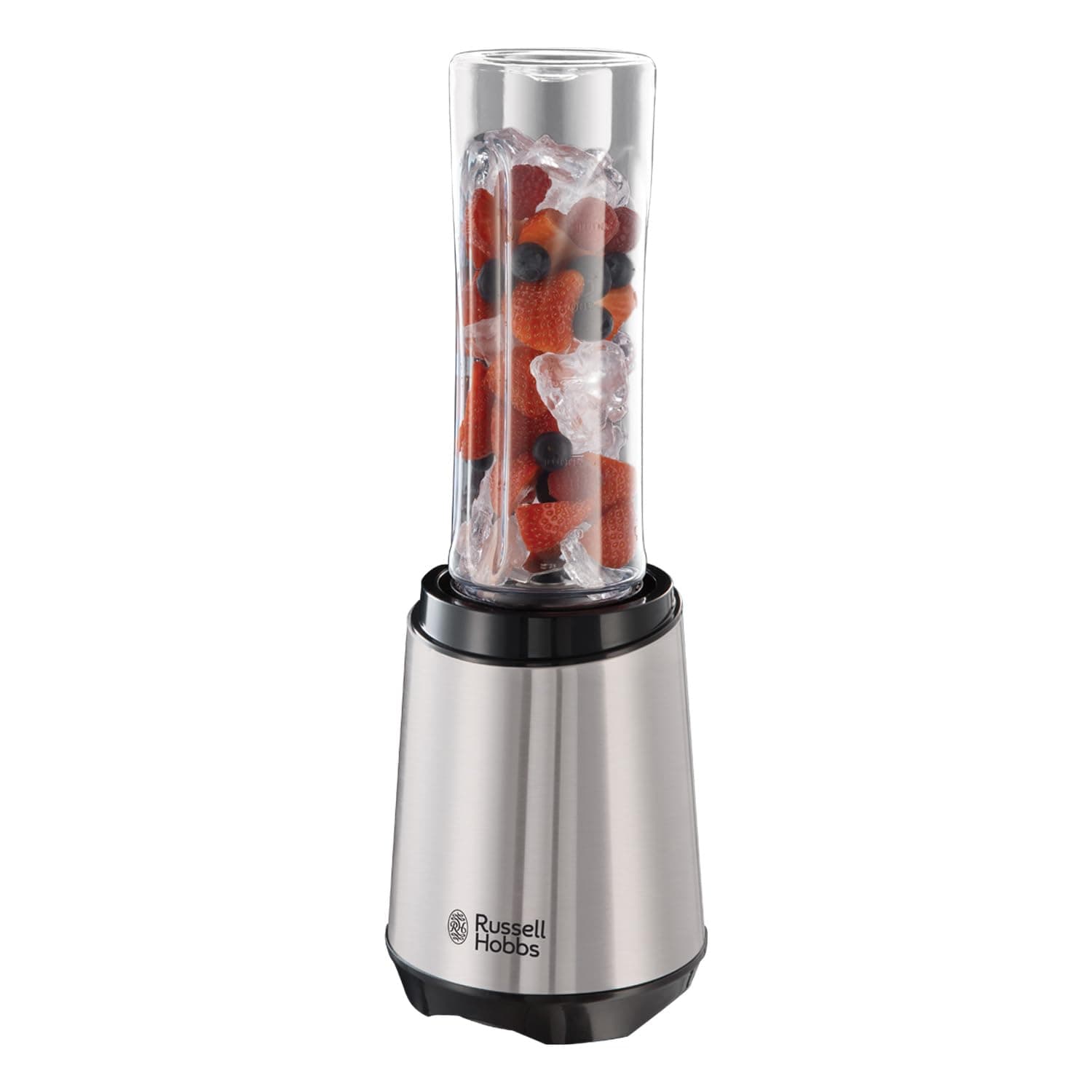 Russell Hobbs Blender [Portable, Compact, Léger] Mixeur (Puissant, 1 gourde portable 600ml + couvercle inclus sans BPA, Smoothie, Shaker protéine, lames en acier inox, lave-vaisselle) 23472-56