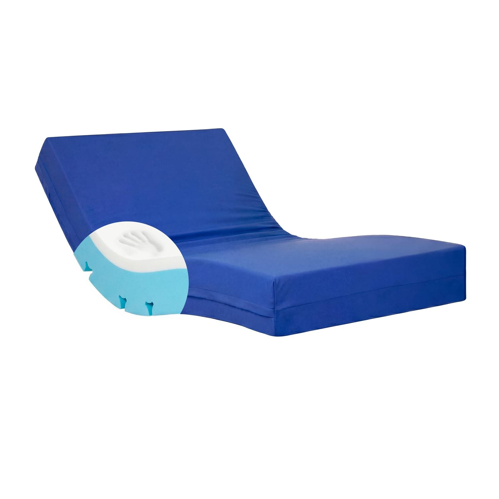 Duérmete Online - Colchón Viscoelástico de Alta Resiliencia Ignífugo, Funda Impermeable, Higiénico y Duradero, 90 x 190 cm