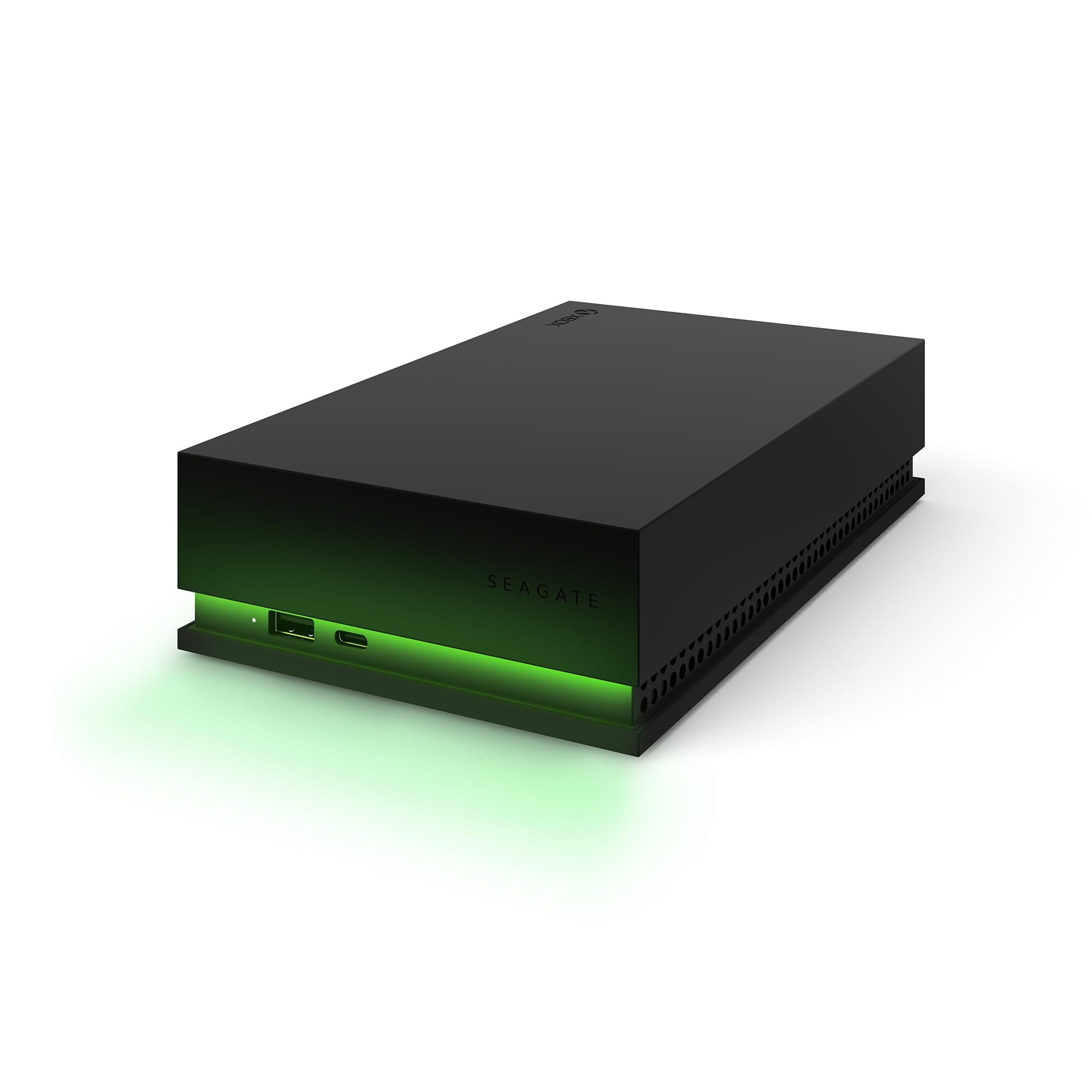 Seagate Game Drive Hub 8TB, Disco Duro Externa HDD, USB 3.2 Gen 1, Puertos USB-C y USB-A Dobles, certificada para Xbox, con iluminación LED Verde Xbox y Servicios Rescue (STKW8000402)