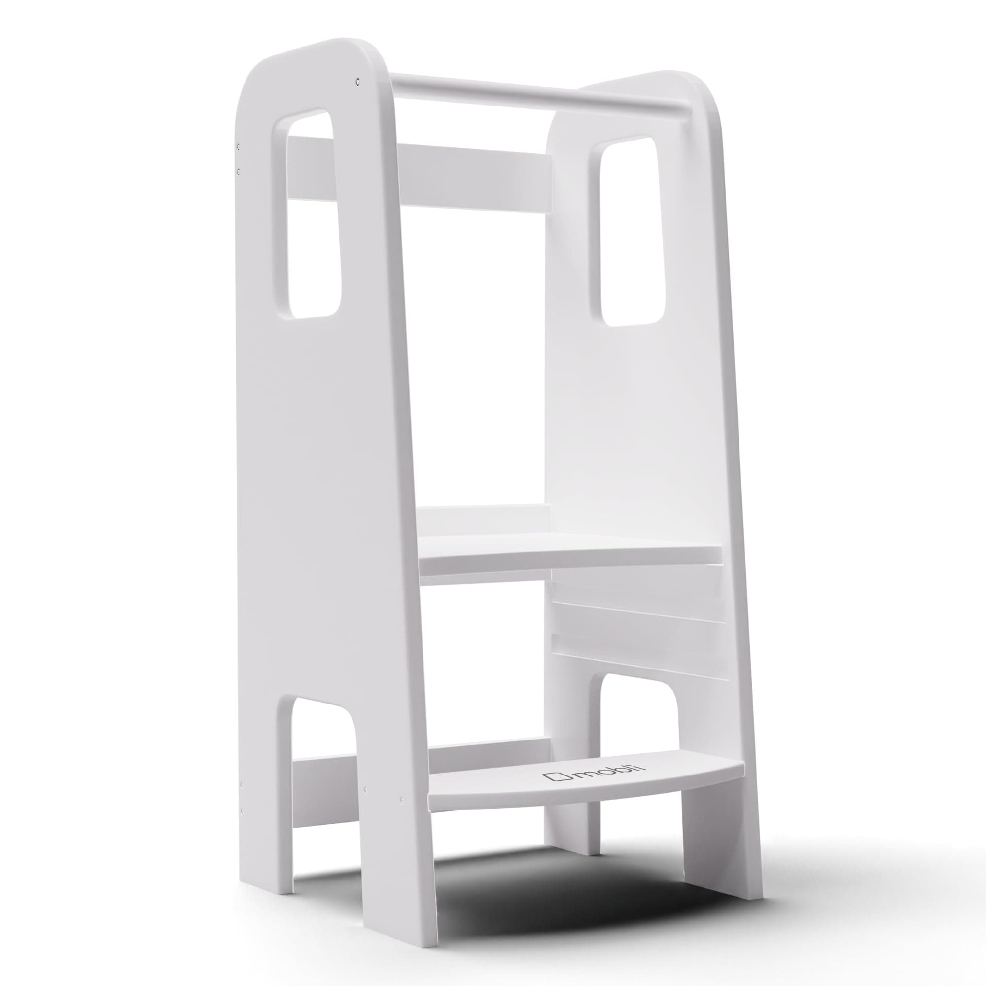 Mobli Ully Montessori Torre de Aprendizaje, Taburete Educativo para Niños Pequeños Independientes, Fácil de Mover, Peldaños Ajustables para Niños Pequeños para Cocina, Baño y Habitacion